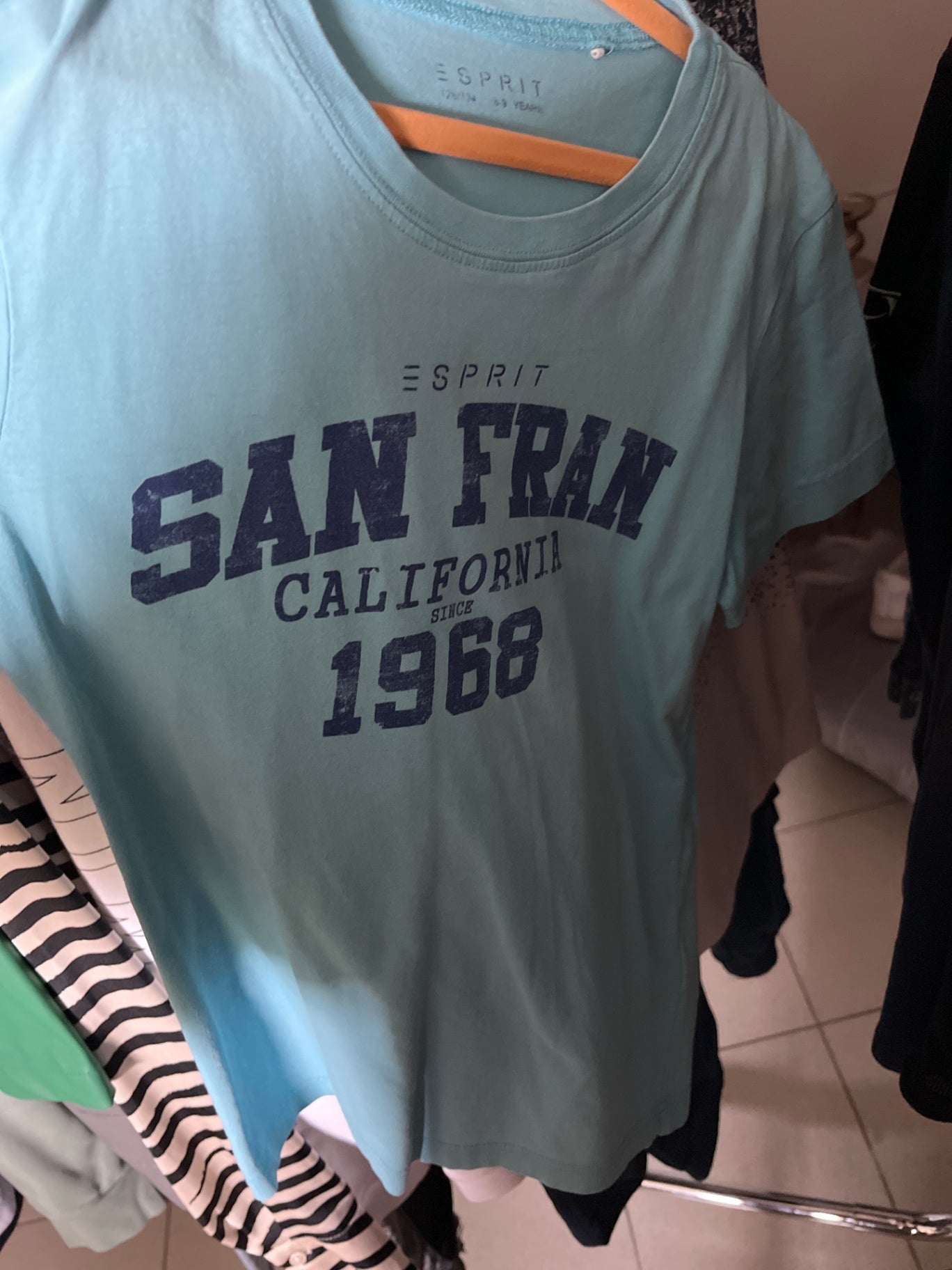 Esprit T-Shirt Blau Größe: 128/134