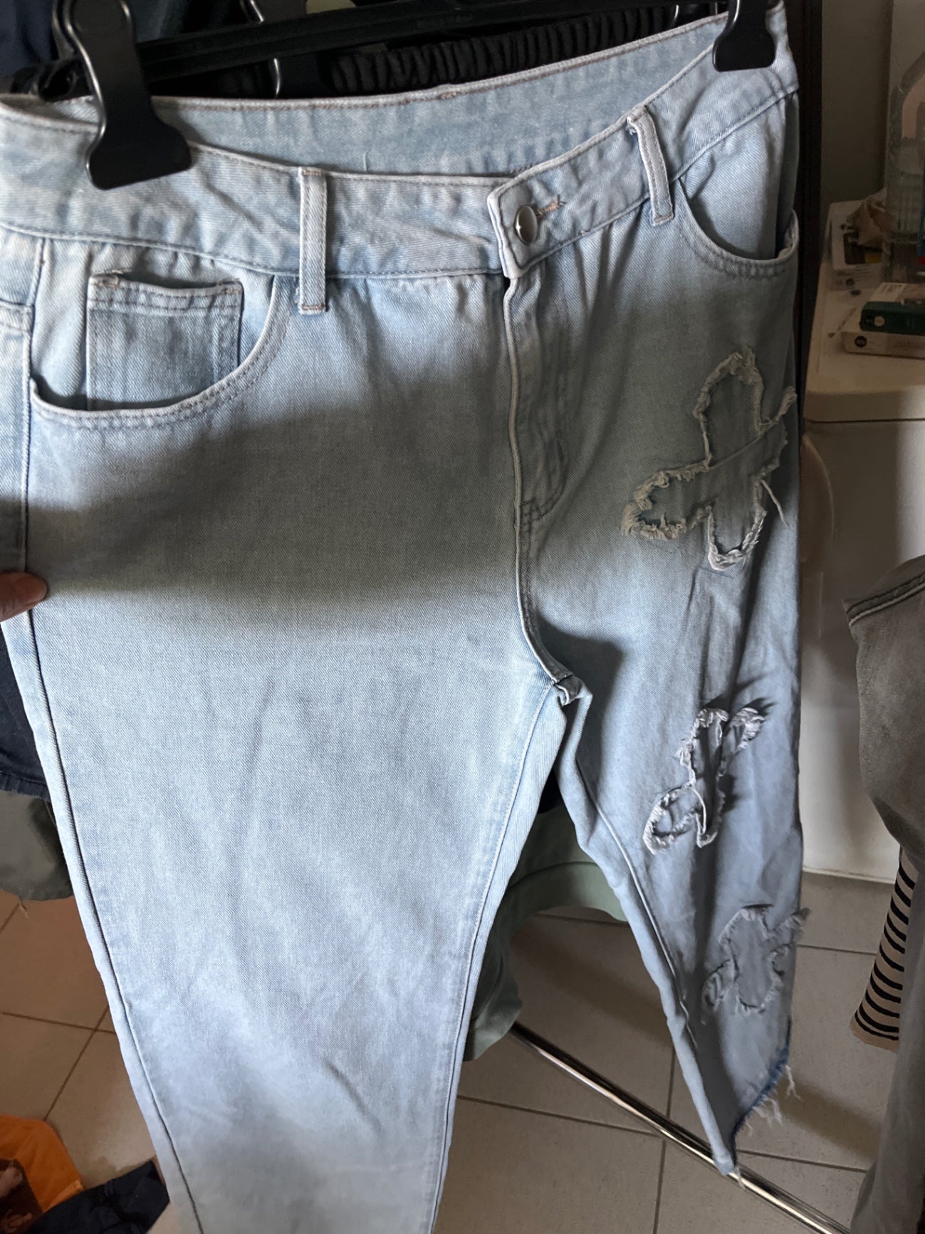 Fashion foredeal Jeans Hellblau Größe: m