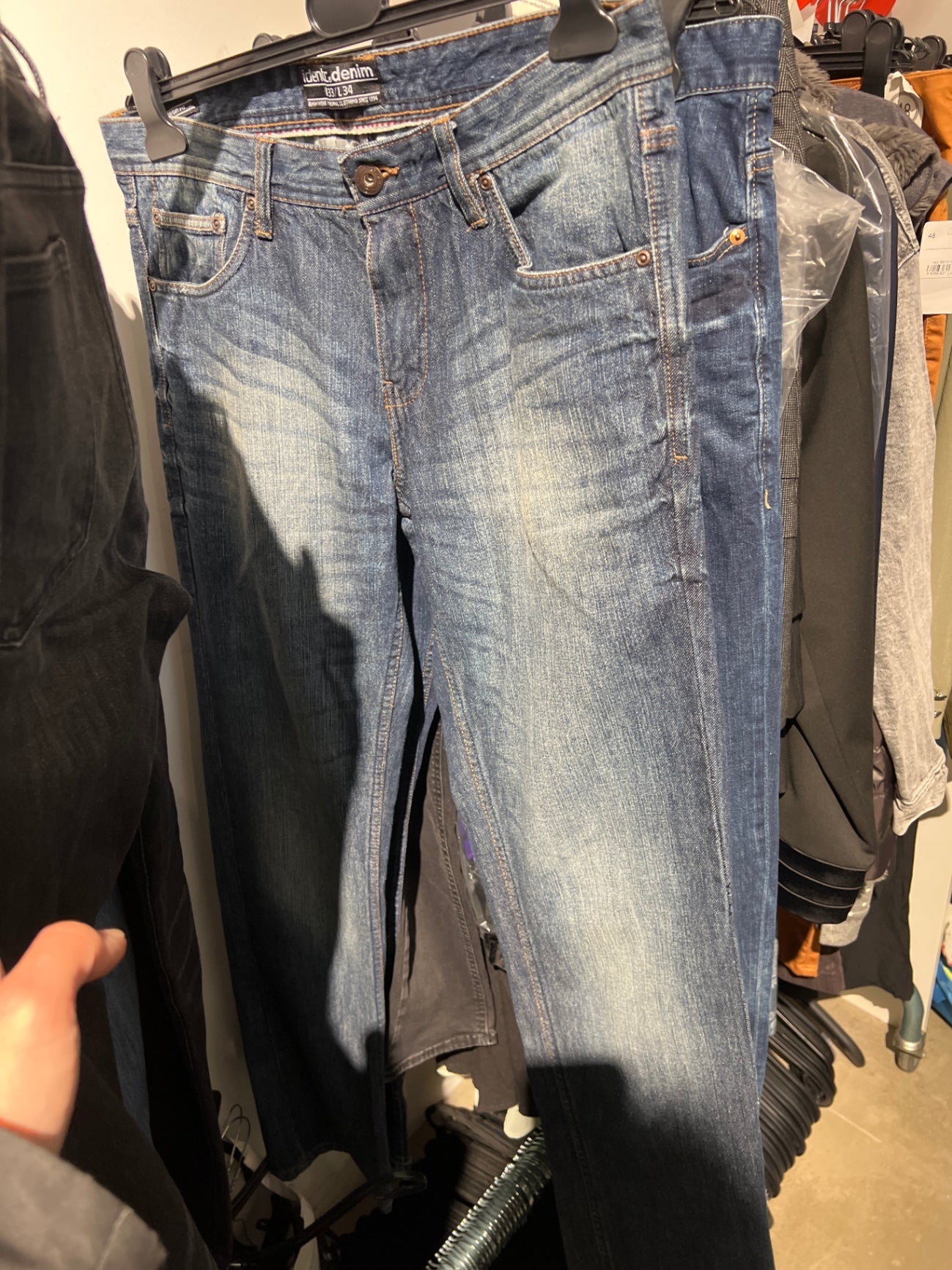 Identic Denim Jeans Blau Größe: 33/34