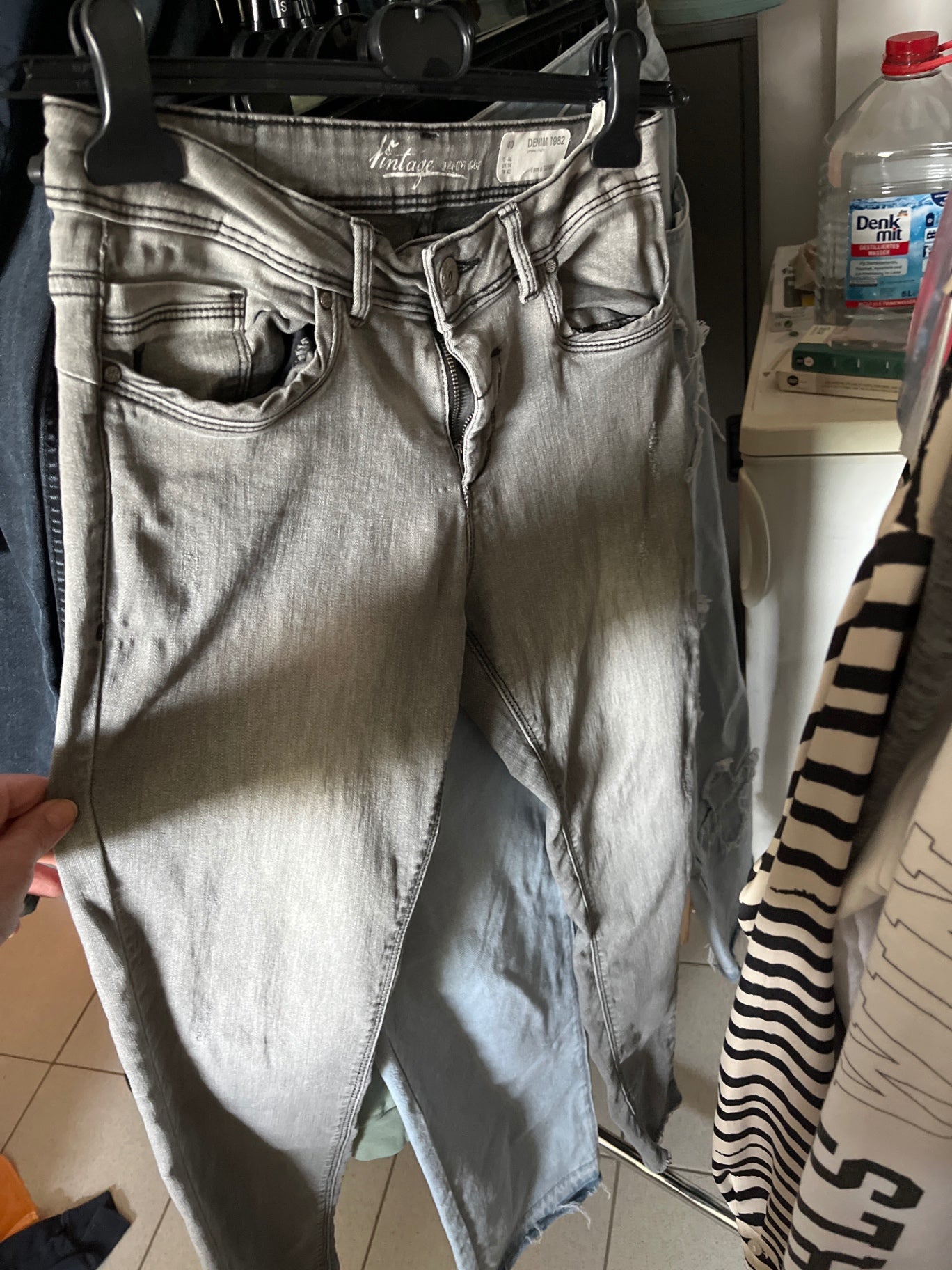 Vintage Jeans Grau Größe: 40