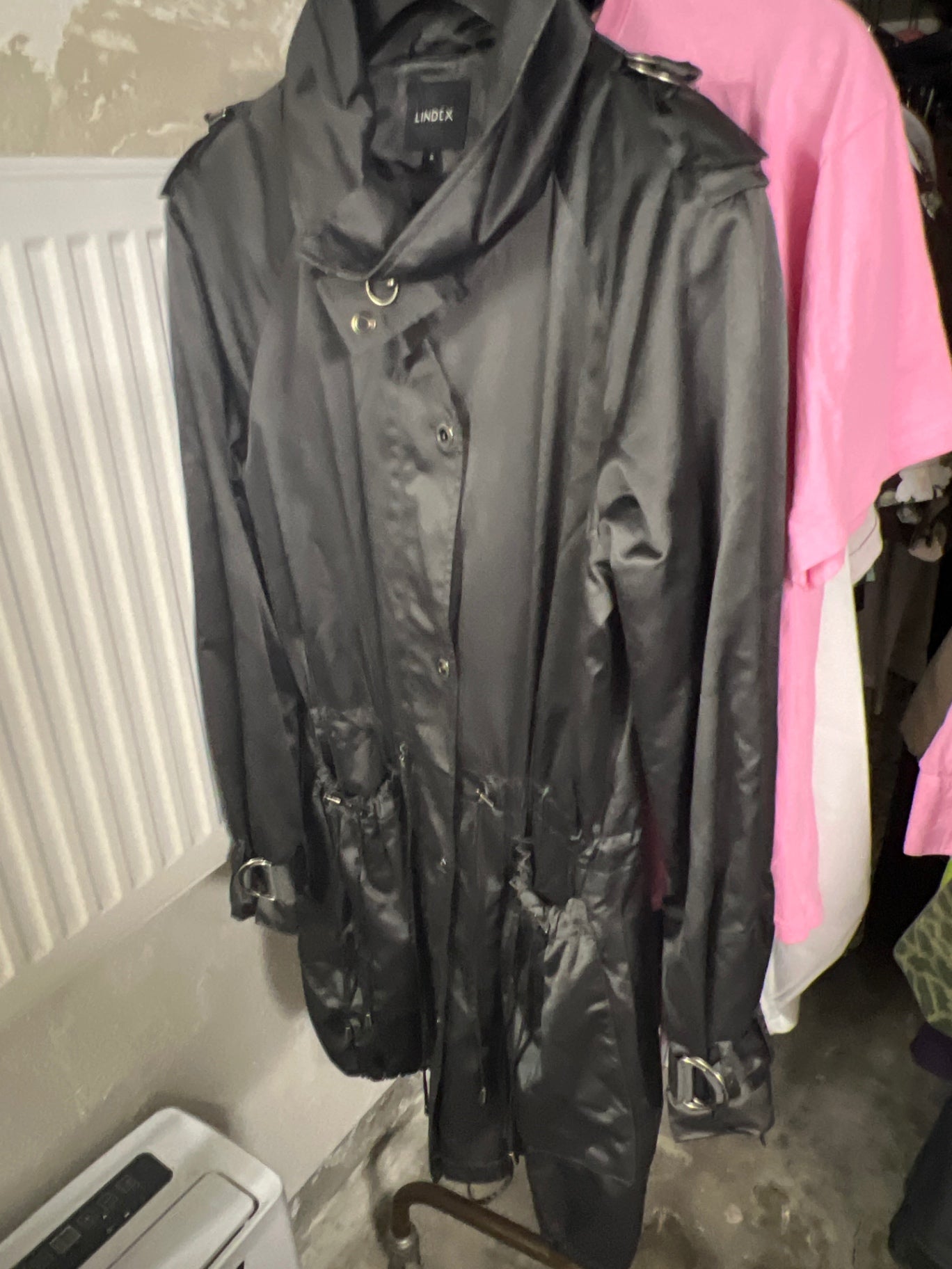 Lindex Mantel Schwarz Größe: S