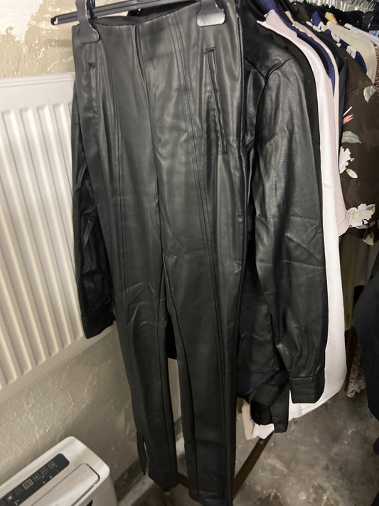 Stradivarius Hose Schwarz Größe: S