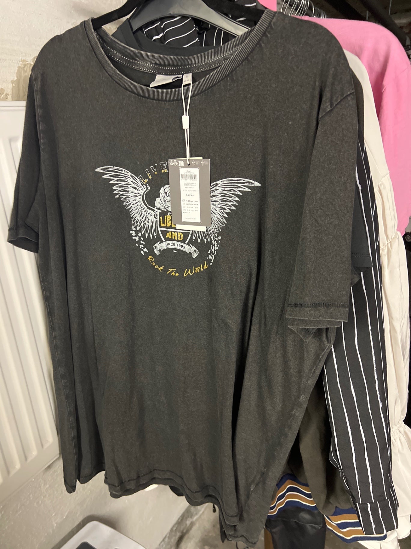 ONLY CARMAKOMA T-Shirt Schwarz Größe: S