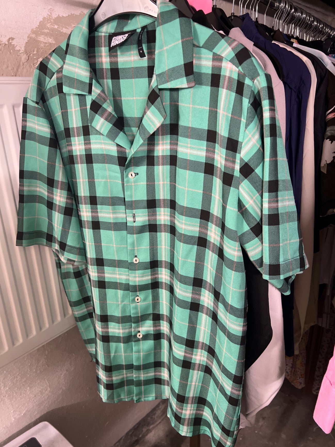ReclaimerVintage Hemd Grün Größe: M