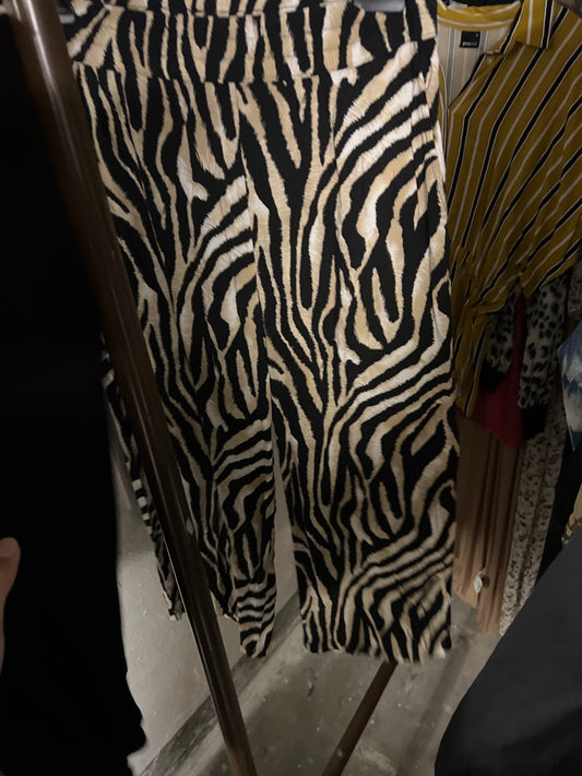 Byoung Hosen Schwarz und Beige Größe: M
