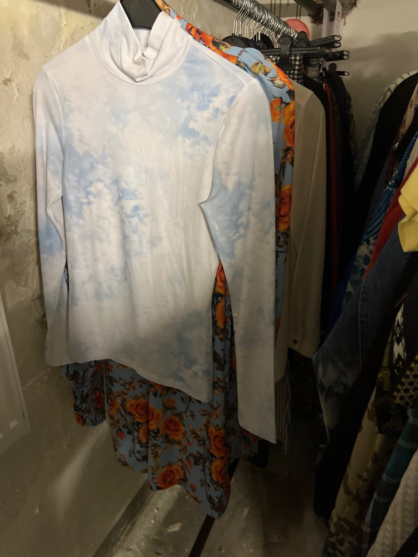 Stefanie Giesinger Shirt Weiß mit Blau Größe: XS