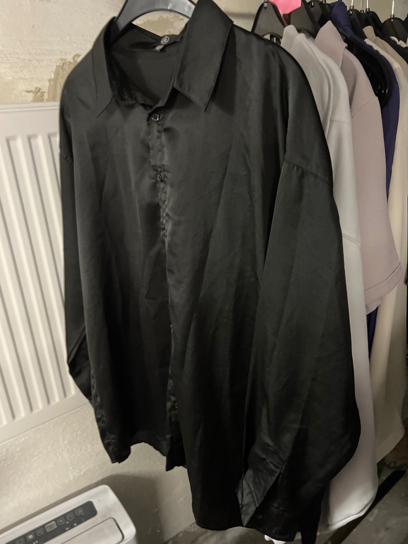 Missguided Hemd Schwarz Größe: 38