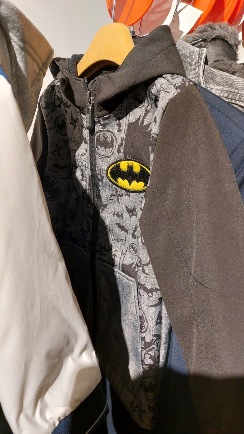Batman Jacke Schwarz/Grau Größe: 92