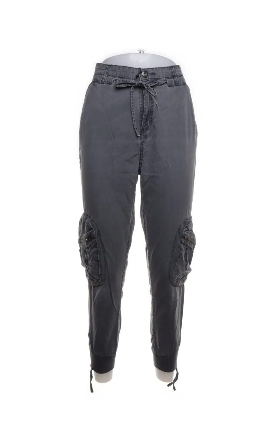 Gina Tricot Cargohose Schwarz Größe: 36