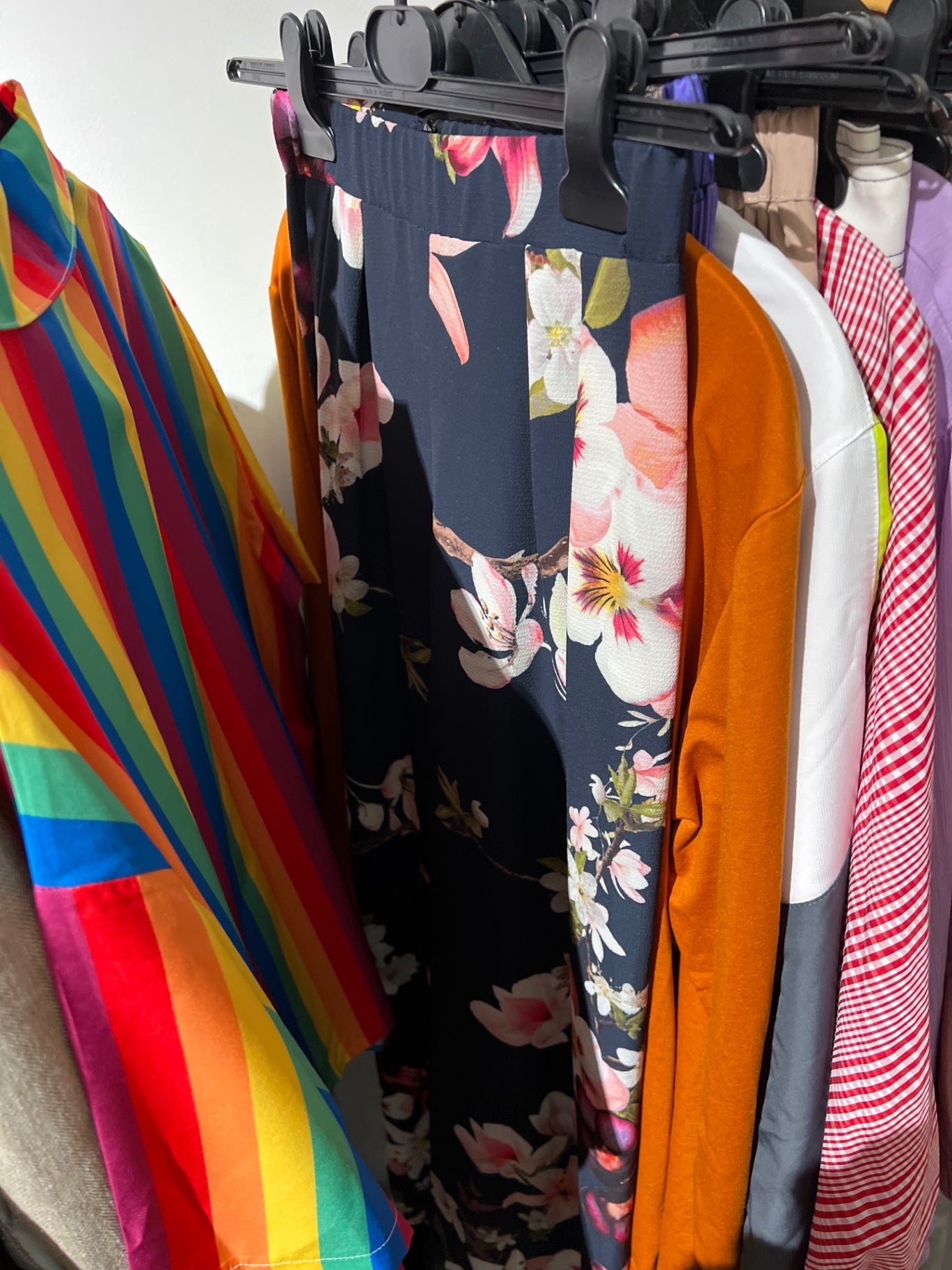 Boohoo Hose Blau mit Blumenmuster Größe: 40