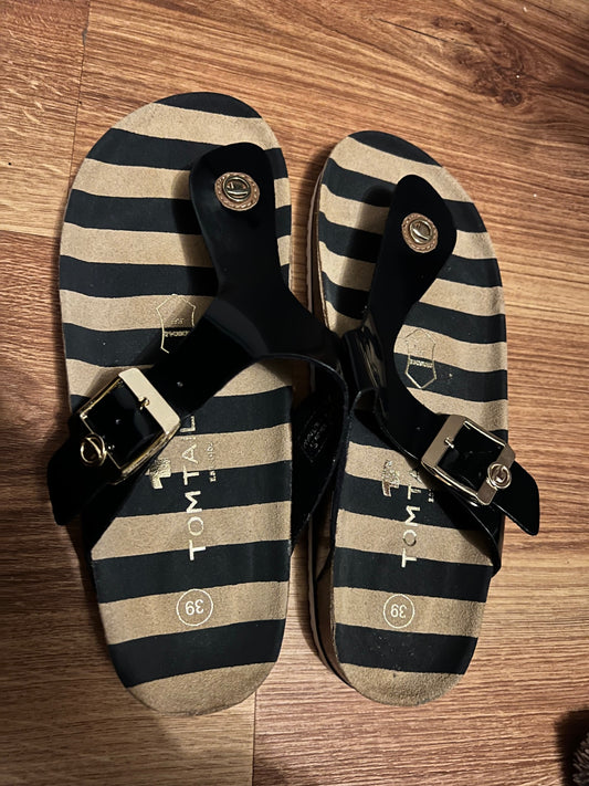 Tom Tailor Sandalen Schwarz Größe: 38