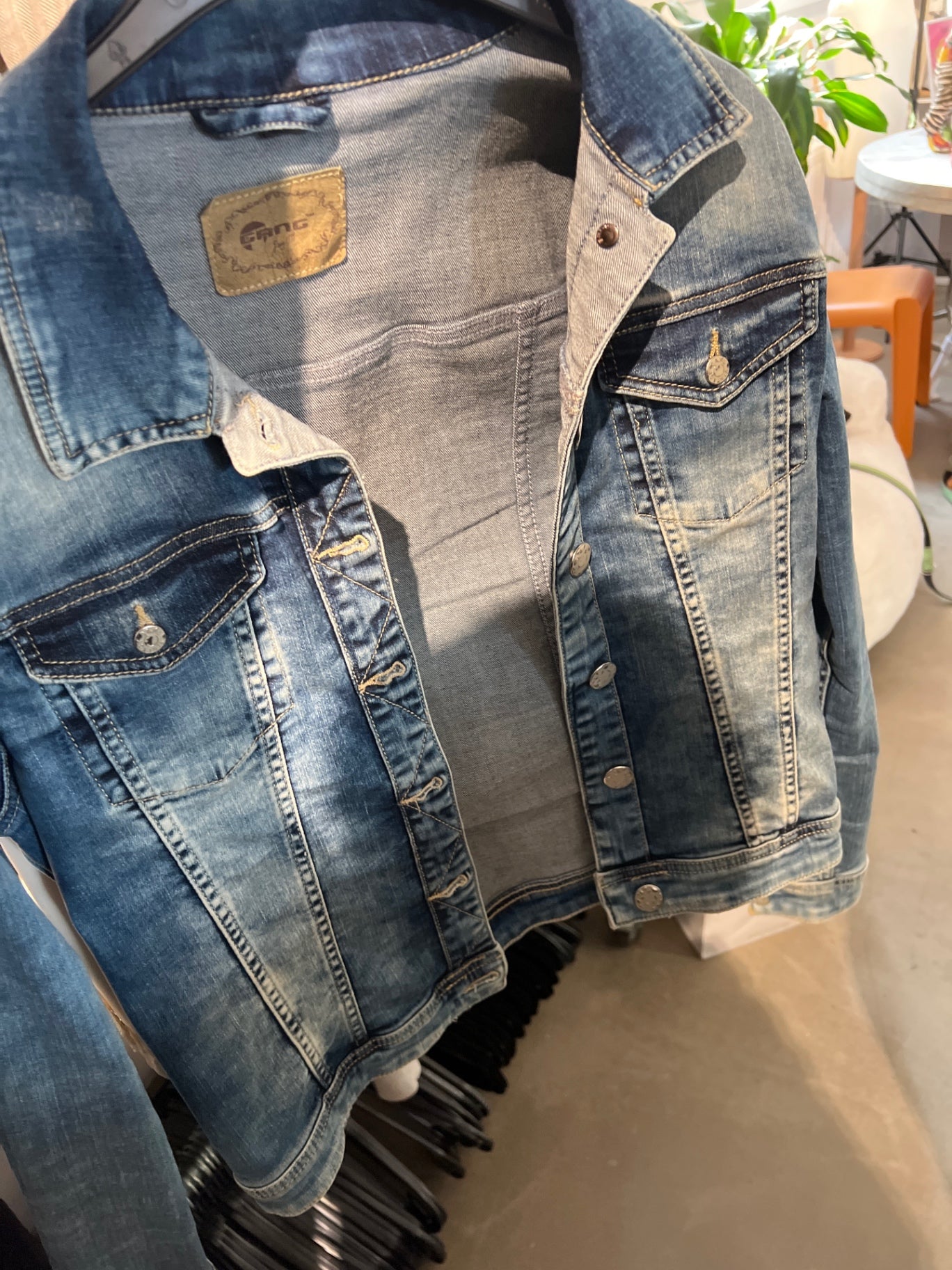 Gang Jeansjacke Blau Größe: M