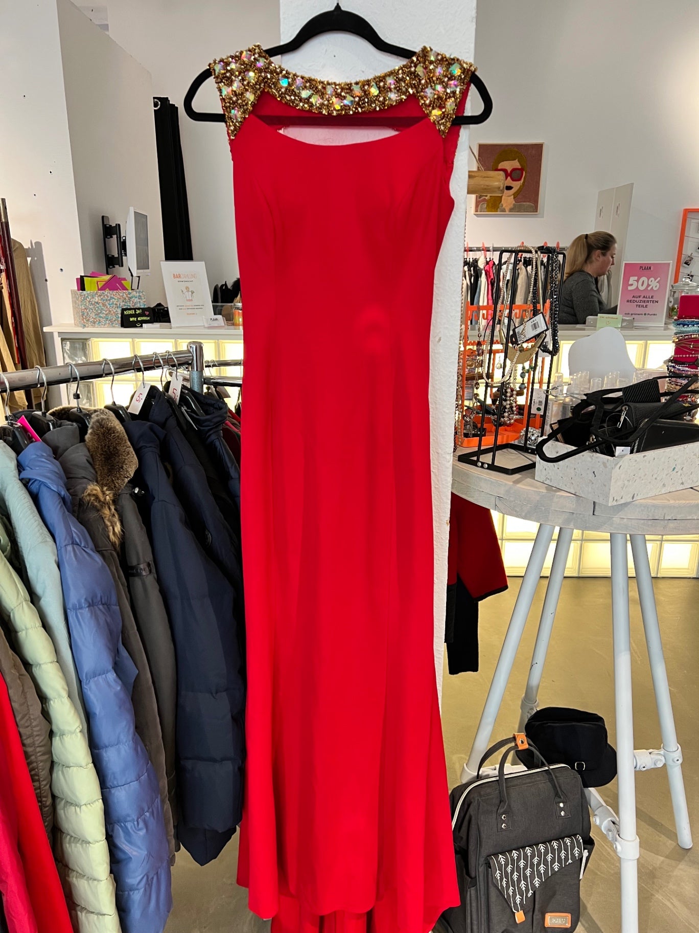 Elysion Abendkleid Rot Größe: M