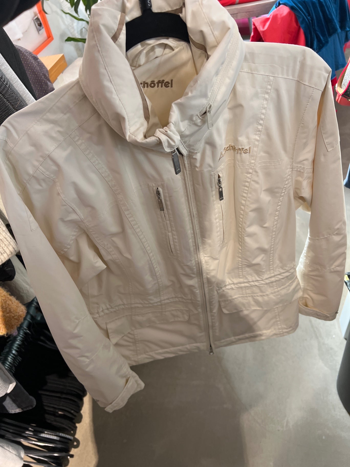 Schöffel Jacke Creme Größe: S