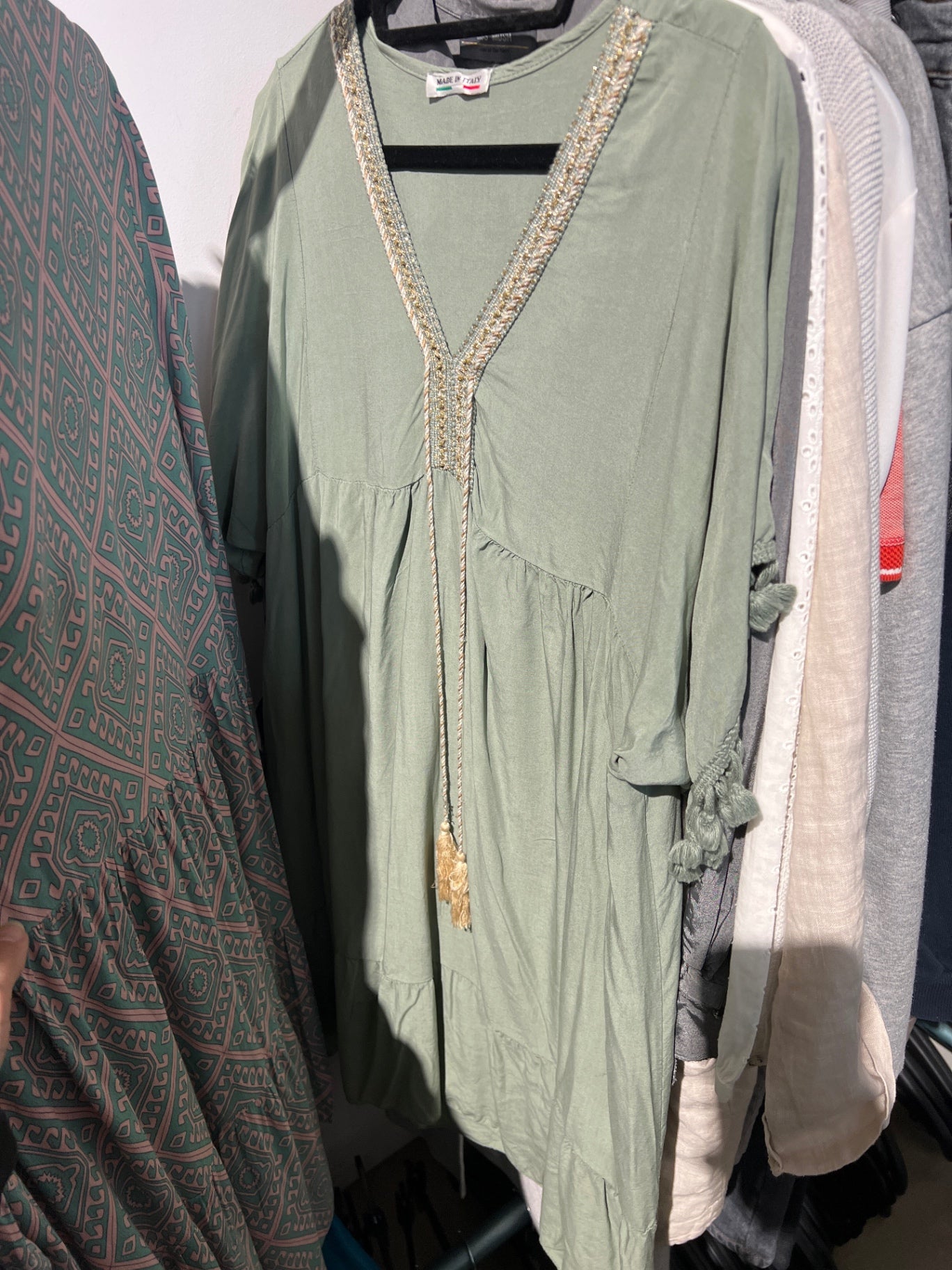 Made in Italy Kleid Grün Größe: S