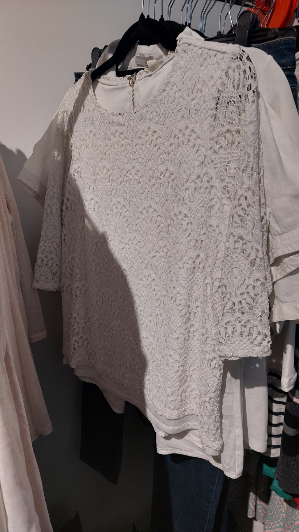 Esprit Bluse Weiß Größe: XXL