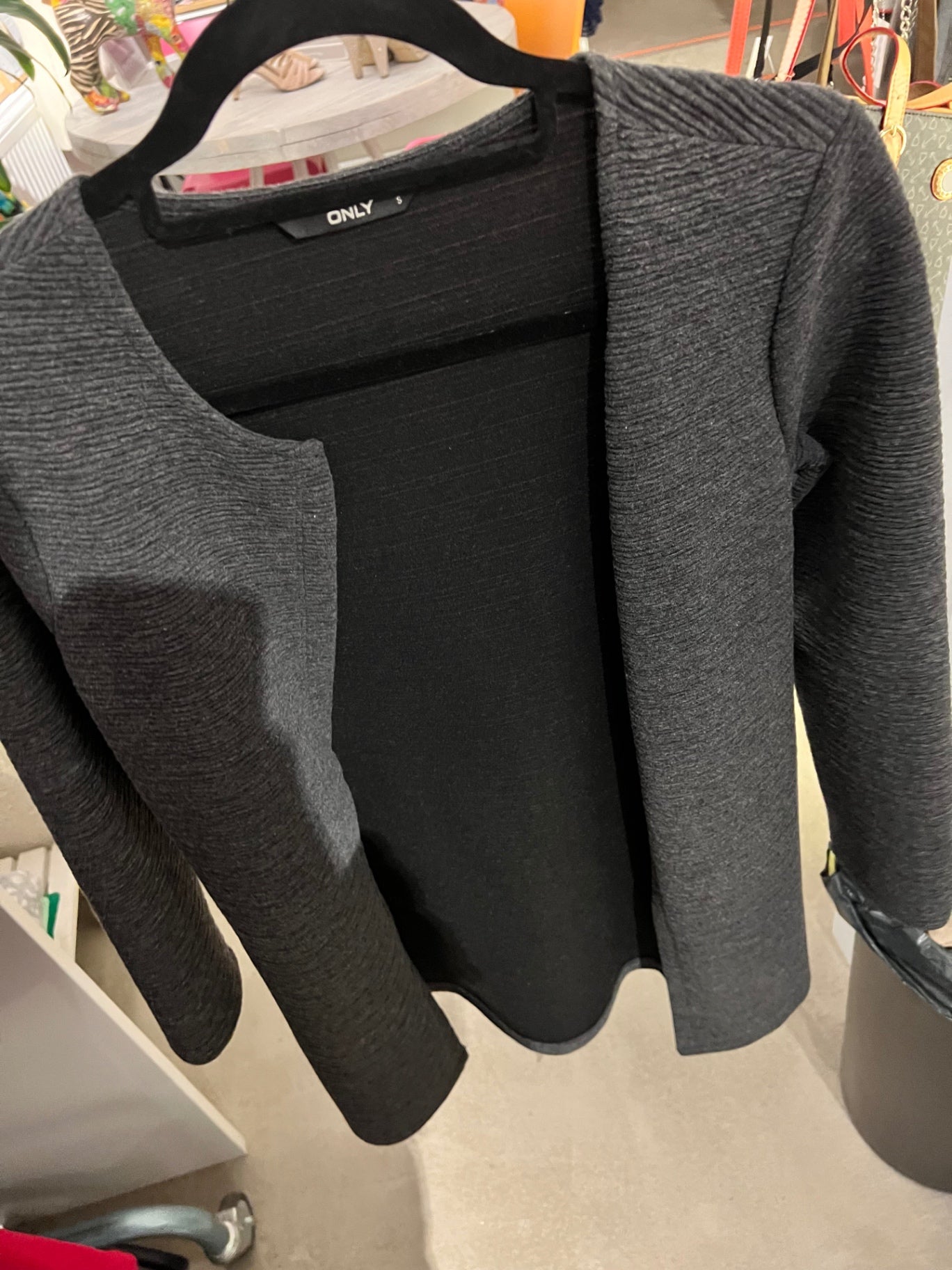ONLY Cardigan Schwarz Größe: S