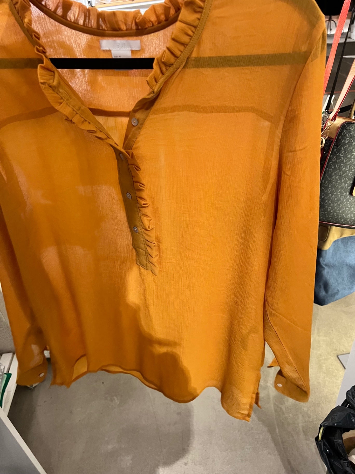 H&M Bluse Orange Größe: 40