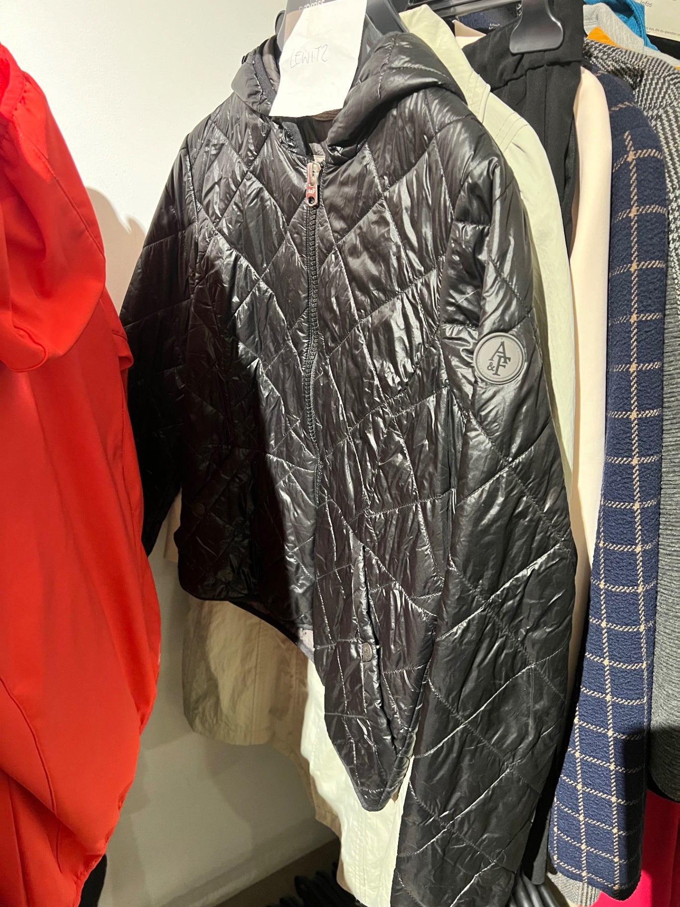 Abercrombie & Fitch Steppjacke Schwarz Größe: S