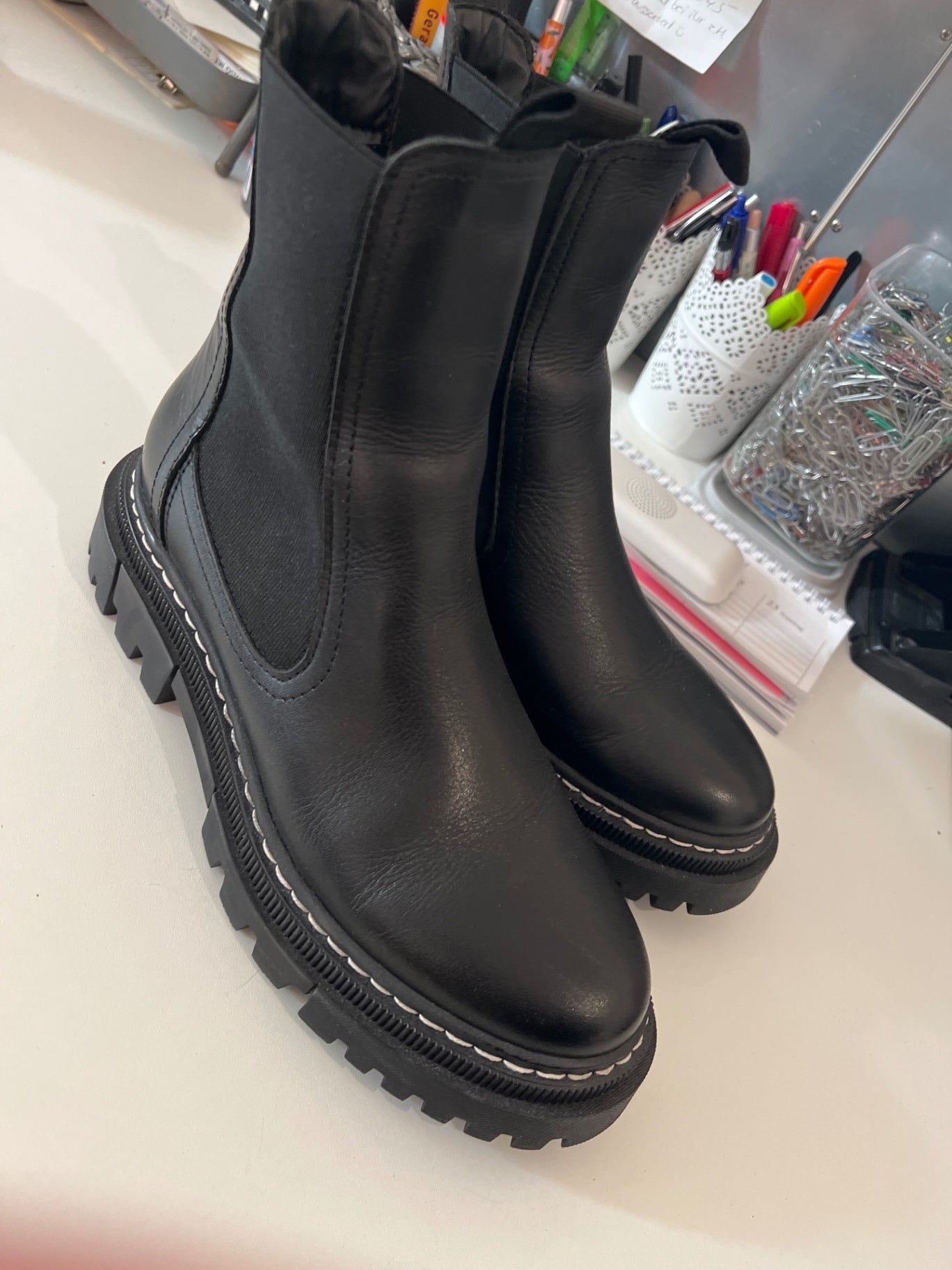 NEU Tamaris Stiefeletten Schwarz Größe: 39