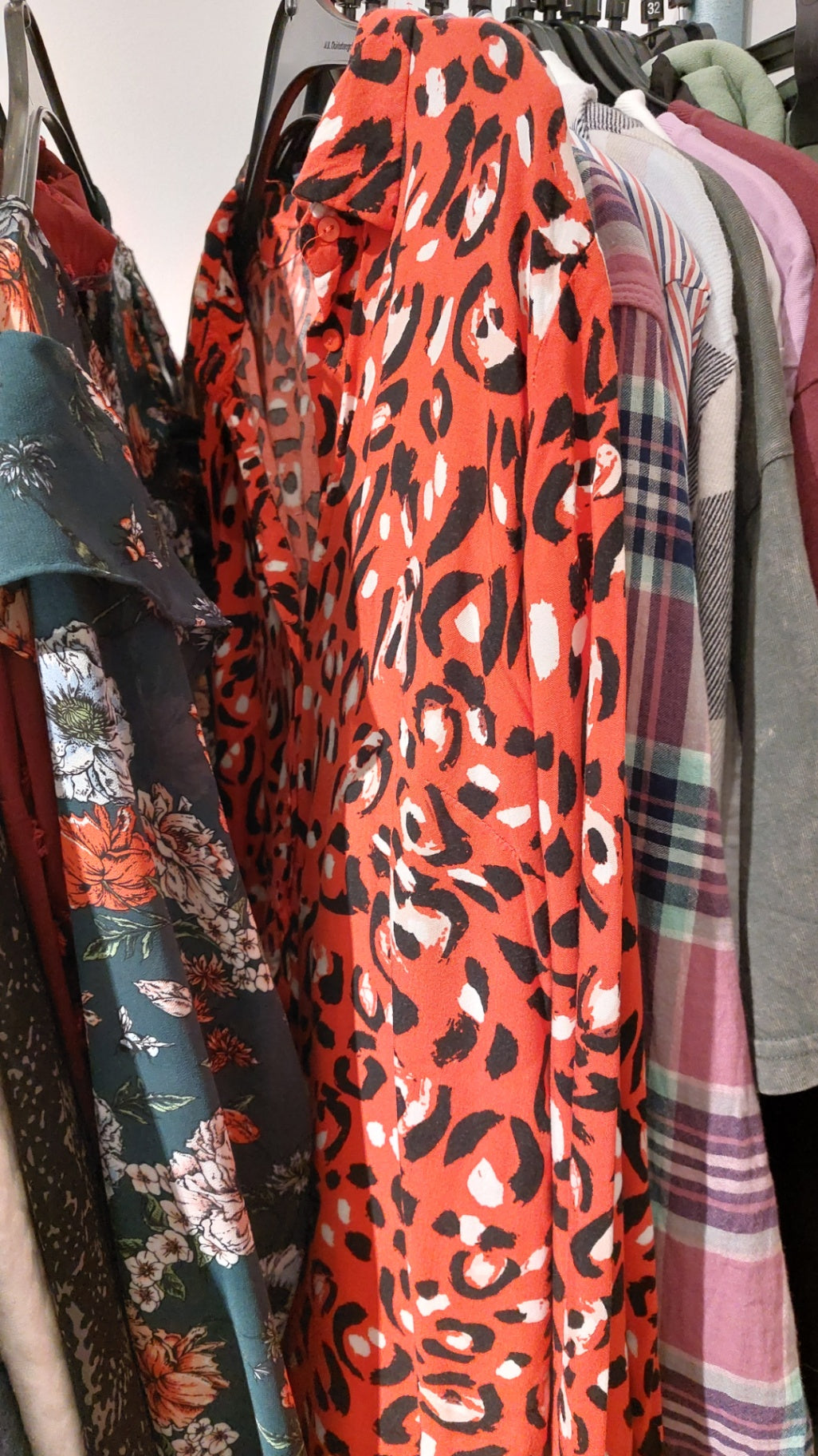 Miss Etam Bluse Rot Größe: L