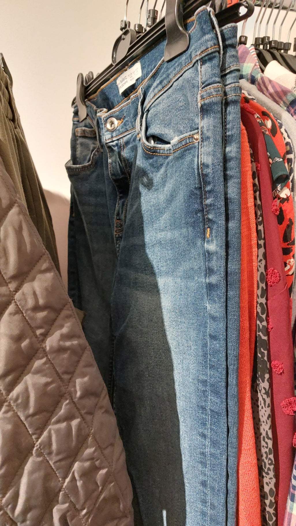 Zara Basic Jeans Blau Größe: M