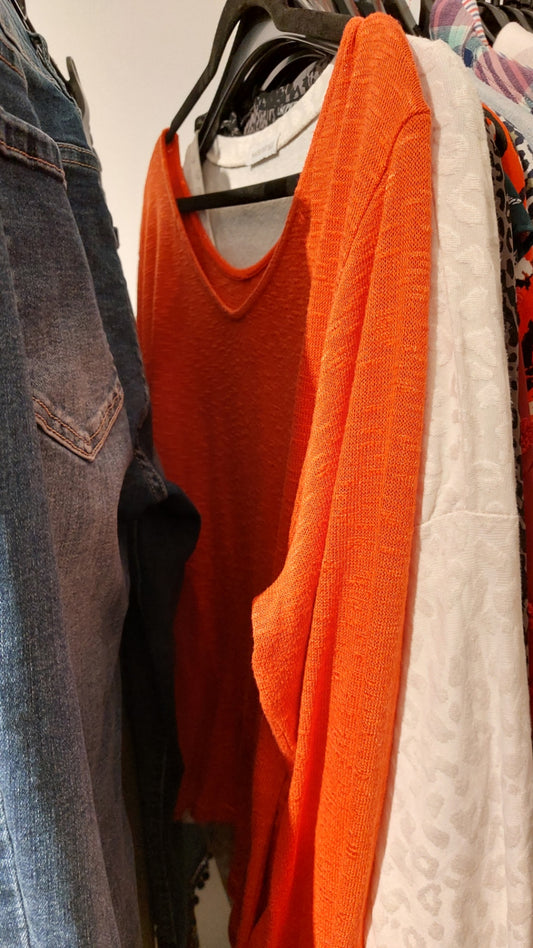 Pullover Orange Größe: XL