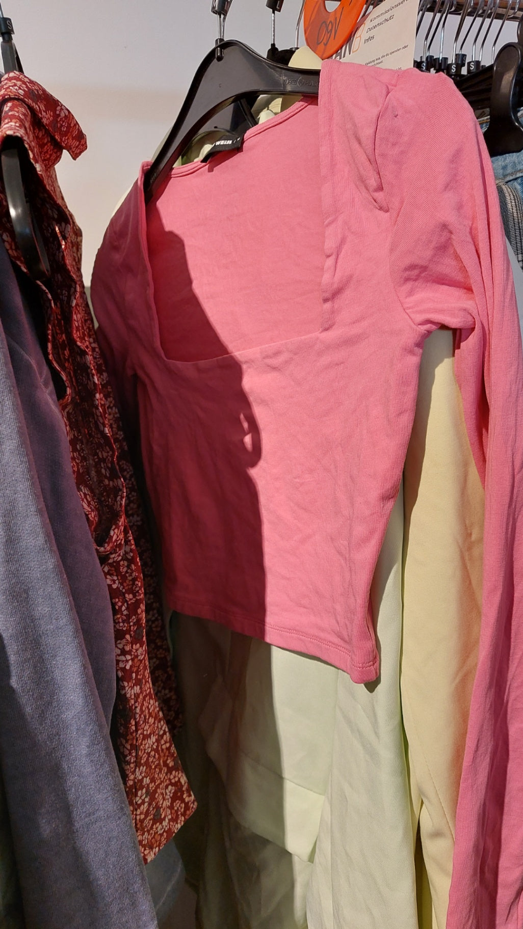 Tally Weijl Langarmshirt Rosa Größe: M