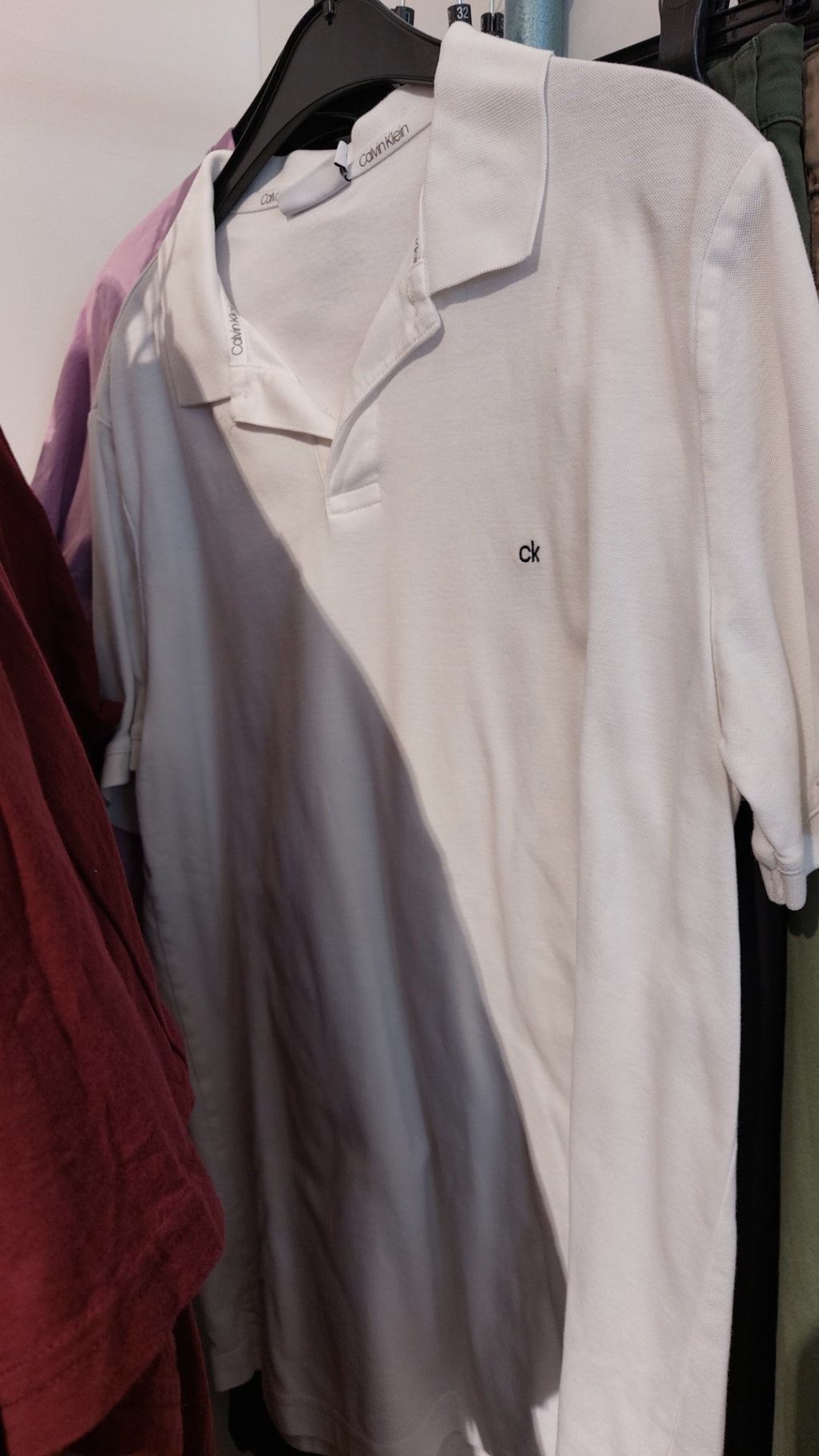 Calvin Klein Polohemd Weiß Größe: L