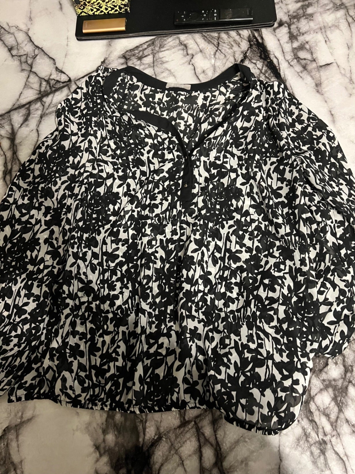 Orsay Bluse Schwarz und Weiß Größe: S
