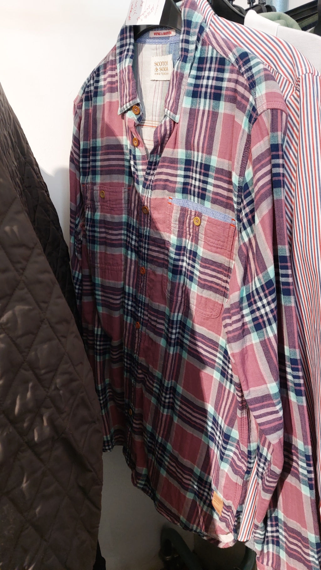 Scotch & Soda Hemd Rosa und Blau Größe: L
