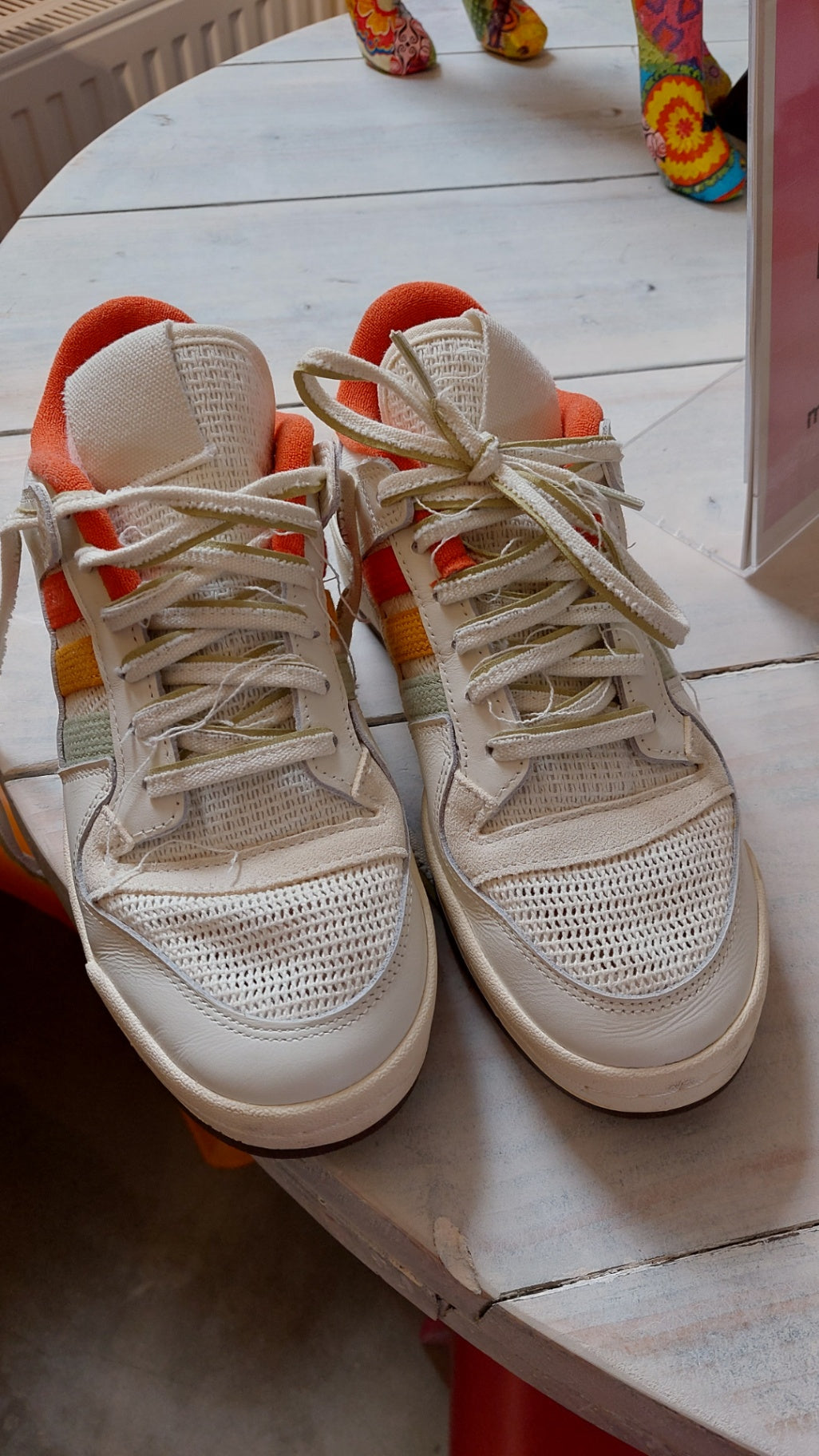 Adidas Sneaker Weiß/Bunt Größe: 41,5