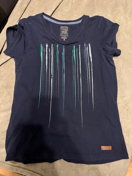 S‘questo T-Shirt Dunkelblau Größe: S