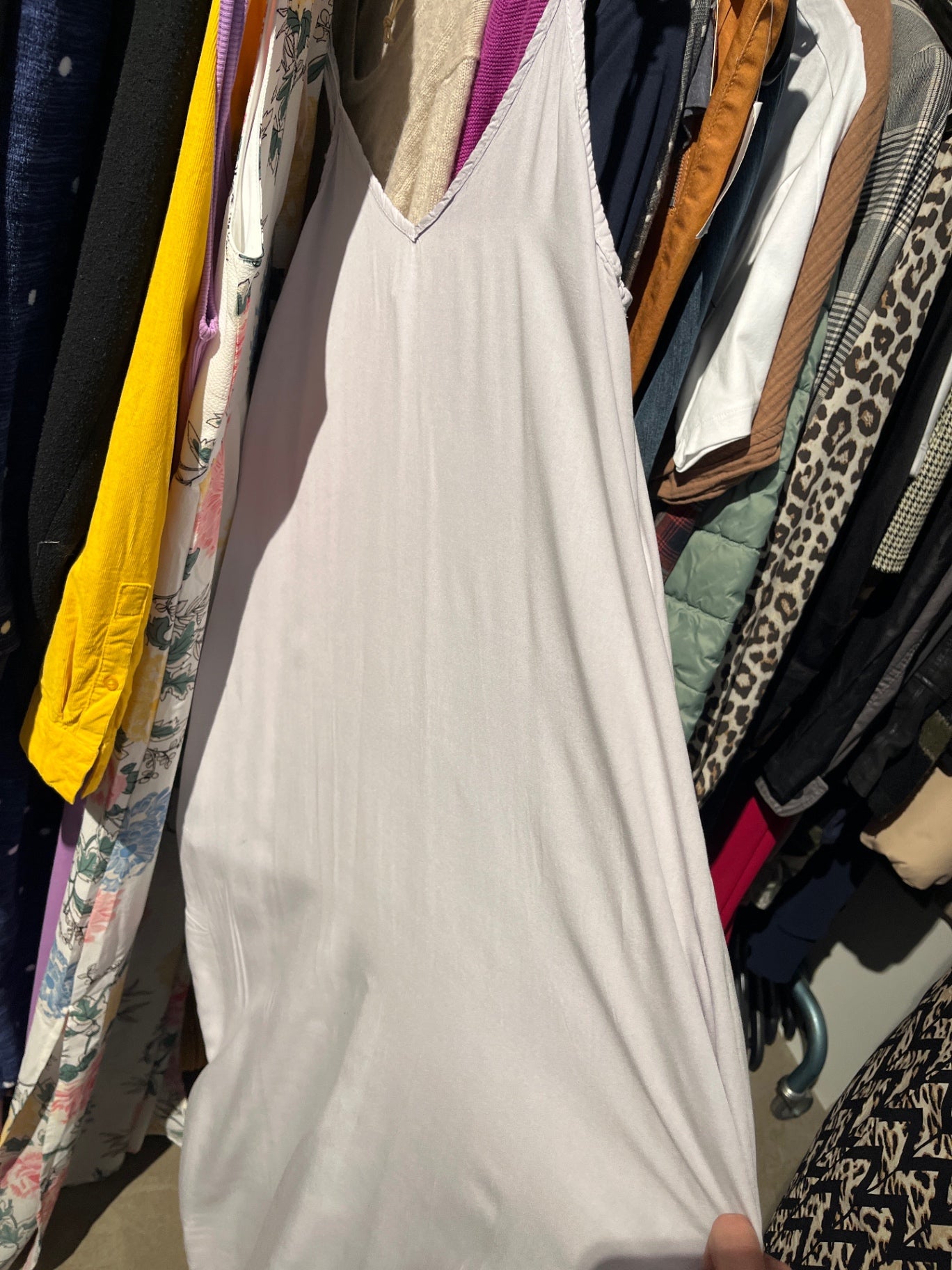 Unbekannt Kleid Grau Größe: L