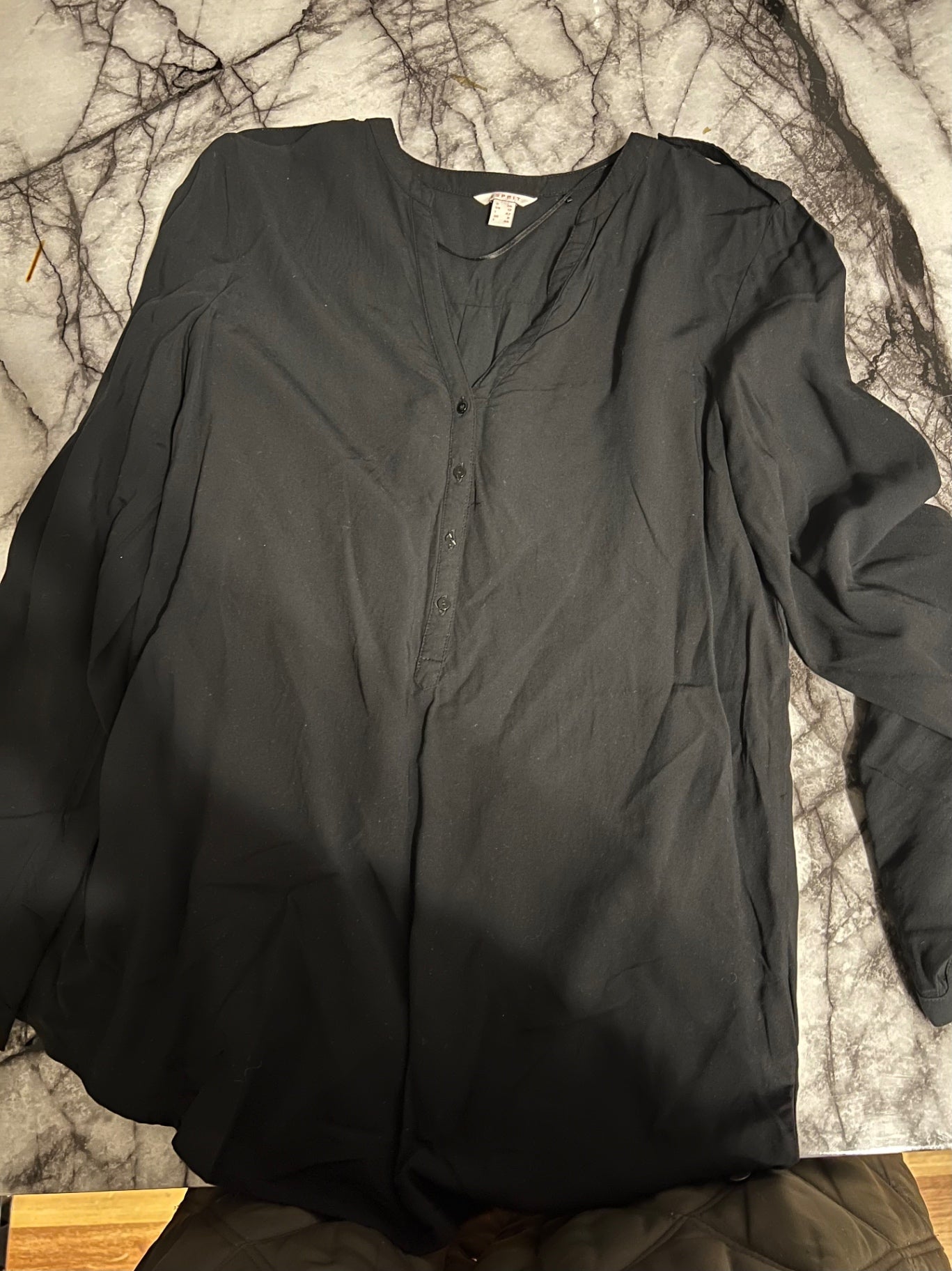 Esprit Bluse Schwarz Größe: 38