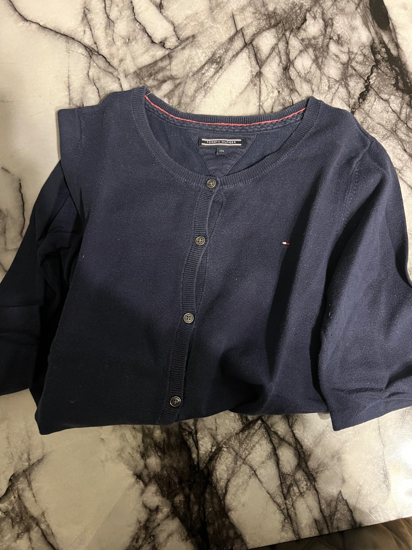 Tommy Hilfiger Strickjacke Dunkelblau 176