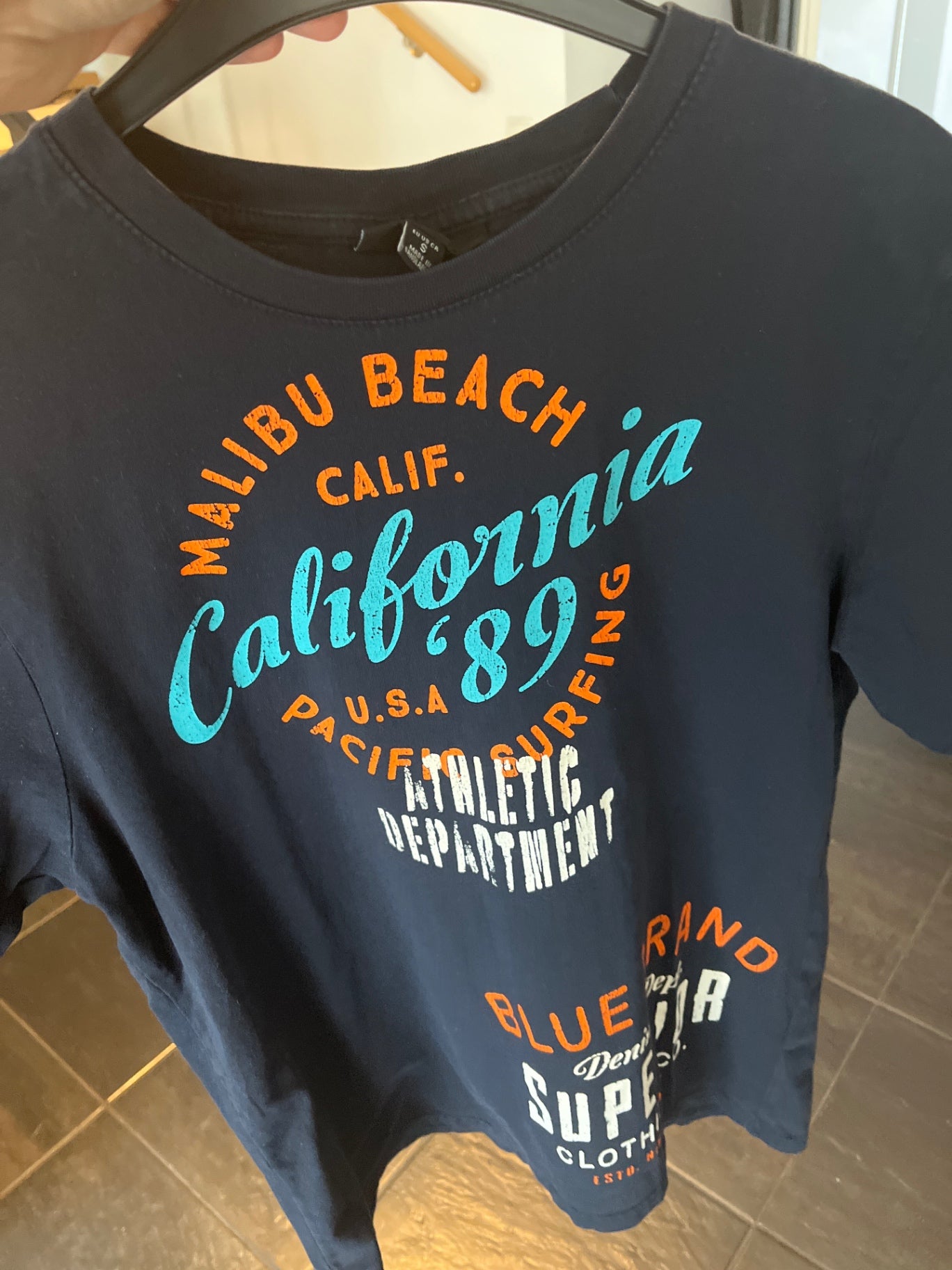 Smog T-Shirt Dunkelblau Größe: S