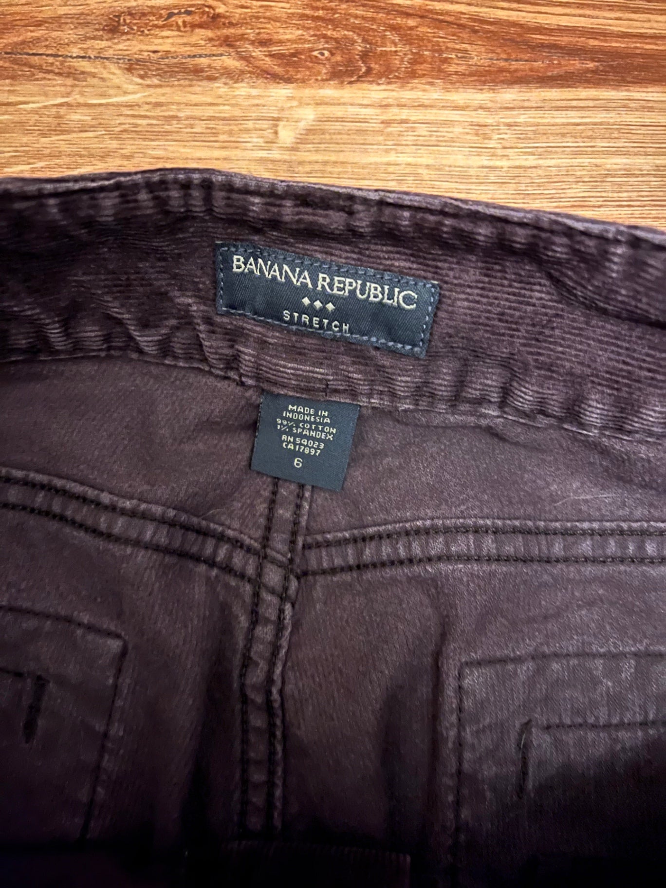 Banana Republic Cord Hose Braun Größe: S