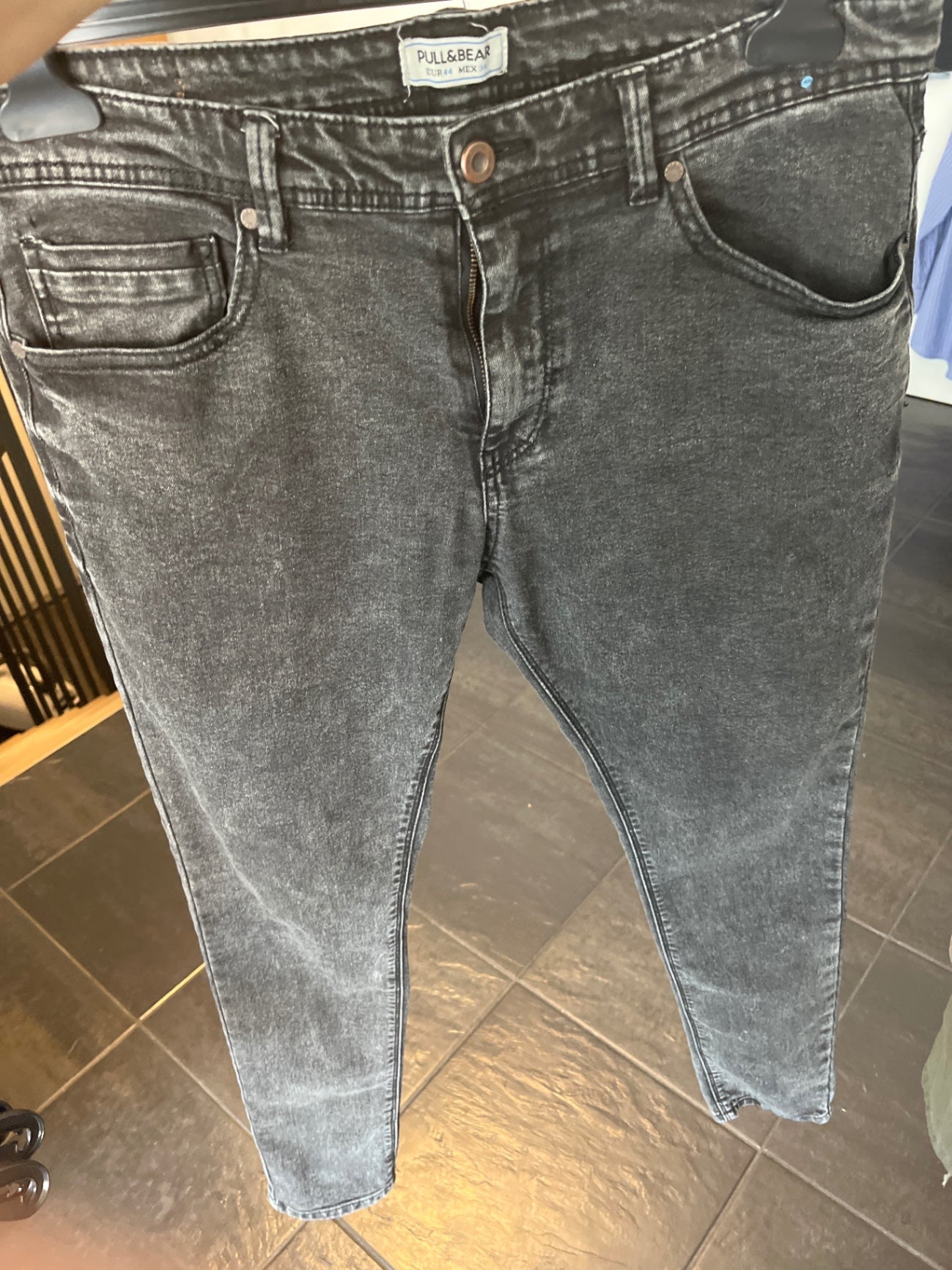 Pull&Bear Jeans Grau Größe: 44