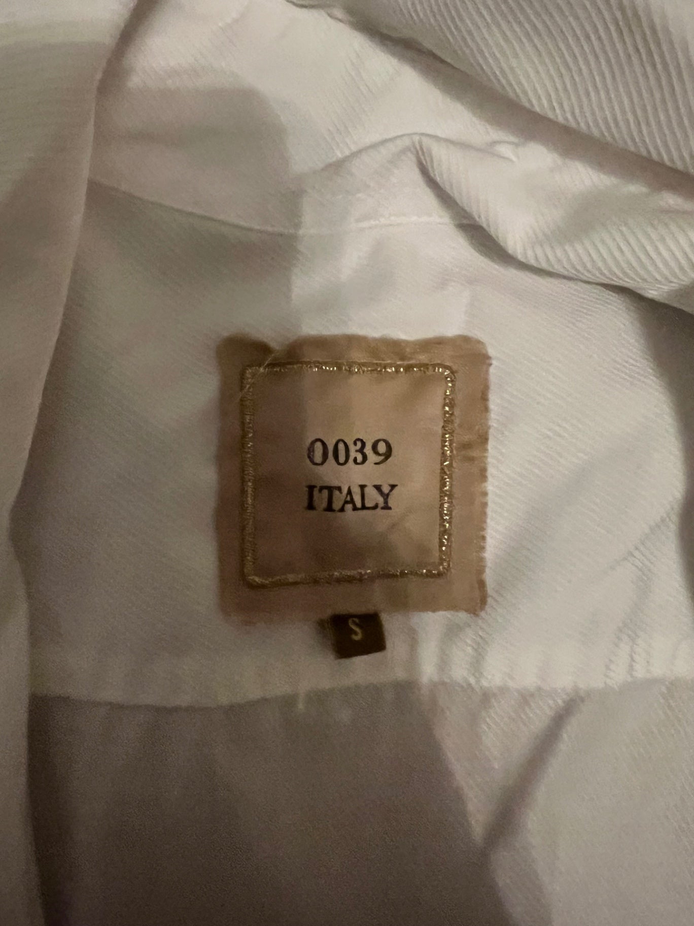 0039 Italy Bluse Weiß Größe: S