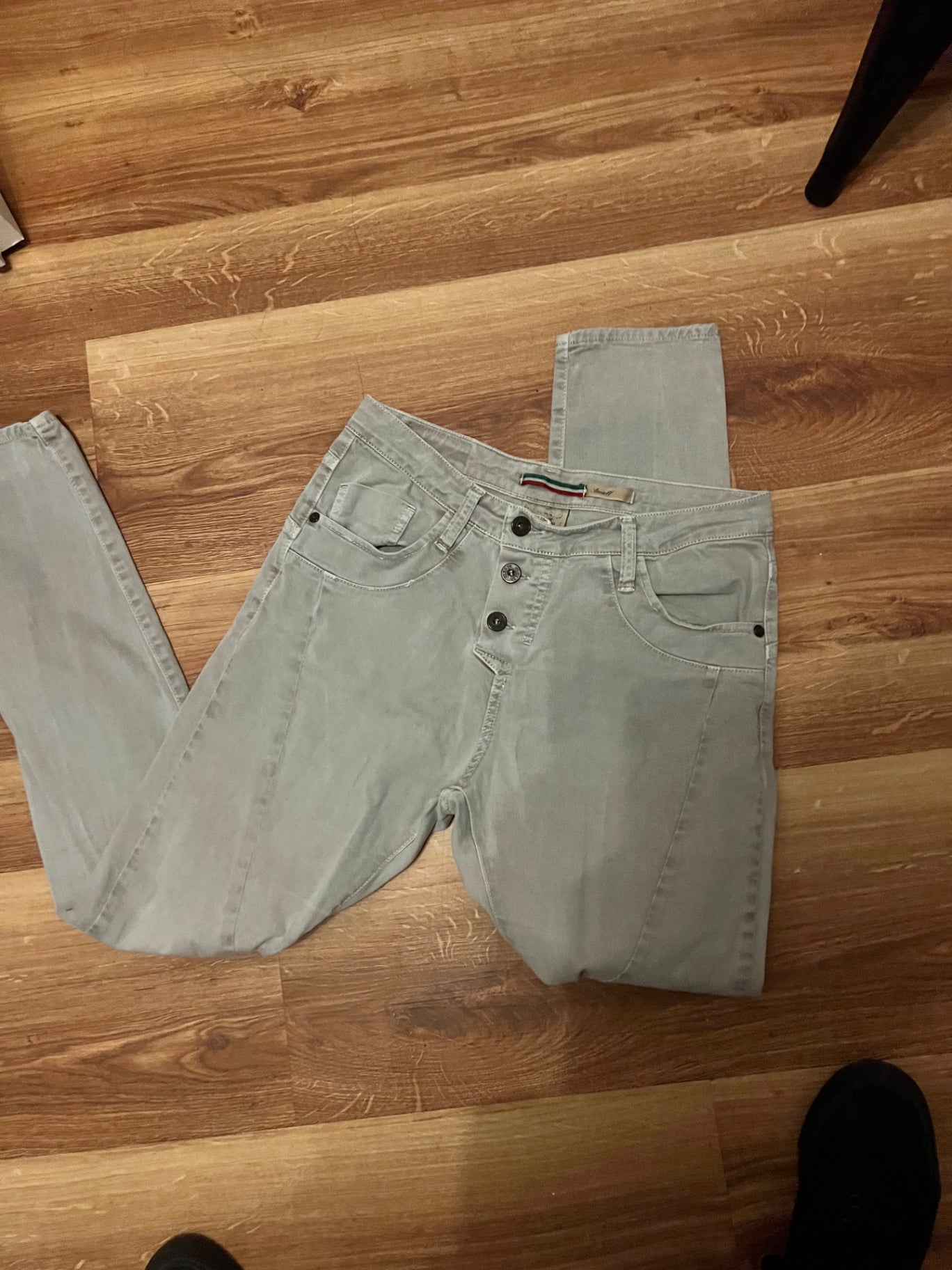 Please Jeans Grau Größe: S