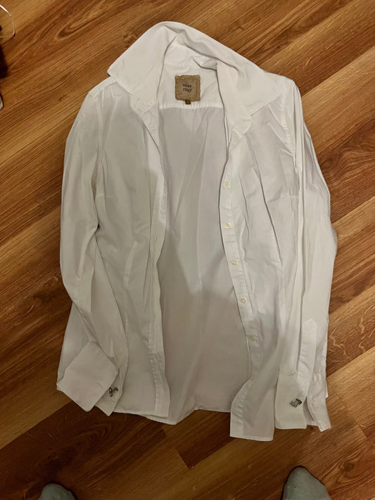 0039 Italy Bluse Weiß Größe: S