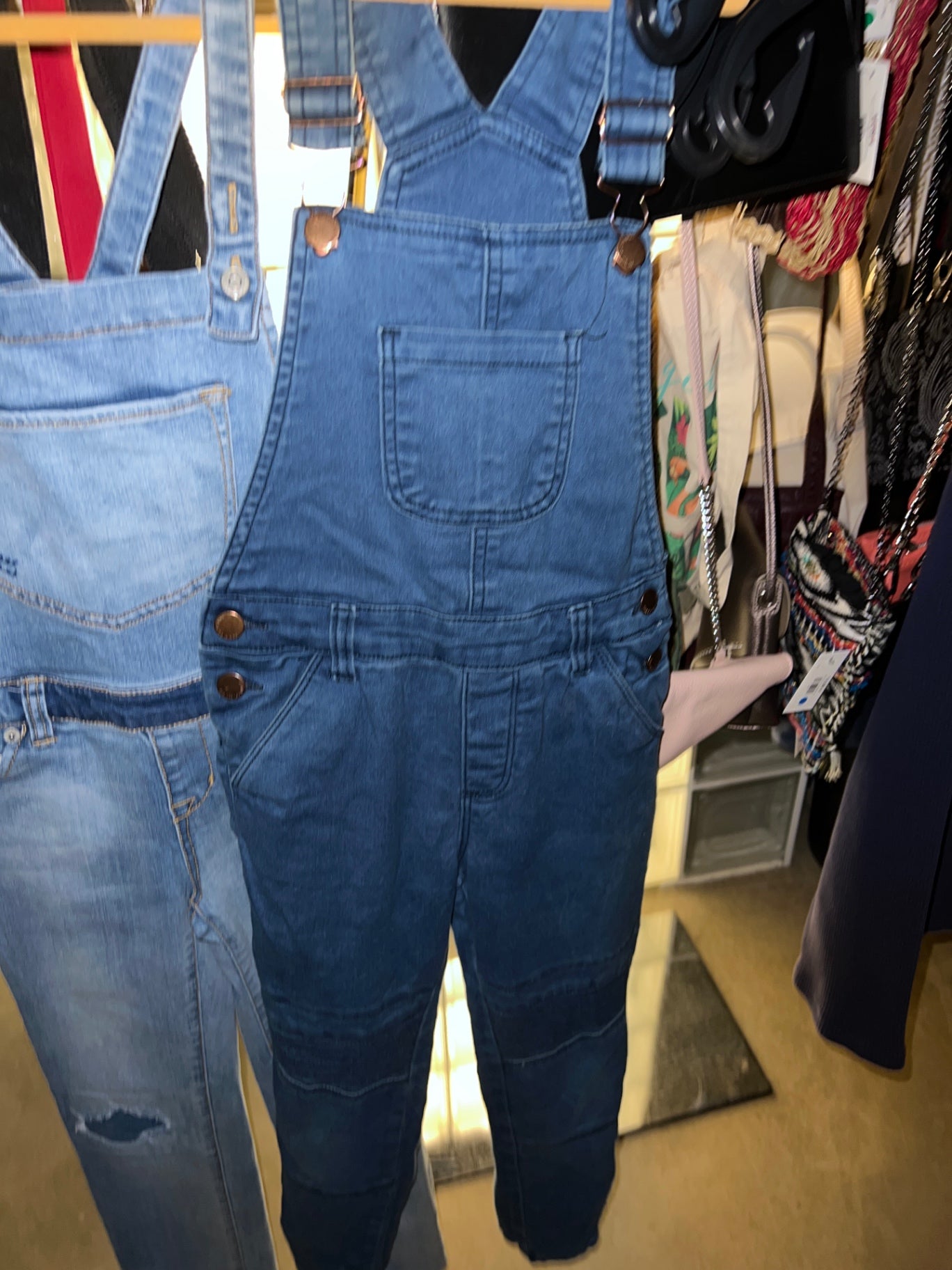 Denim & Co Latzhose Blau Größe: 134
