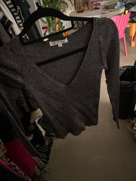 Review Pullover Grau Silber Größe: S