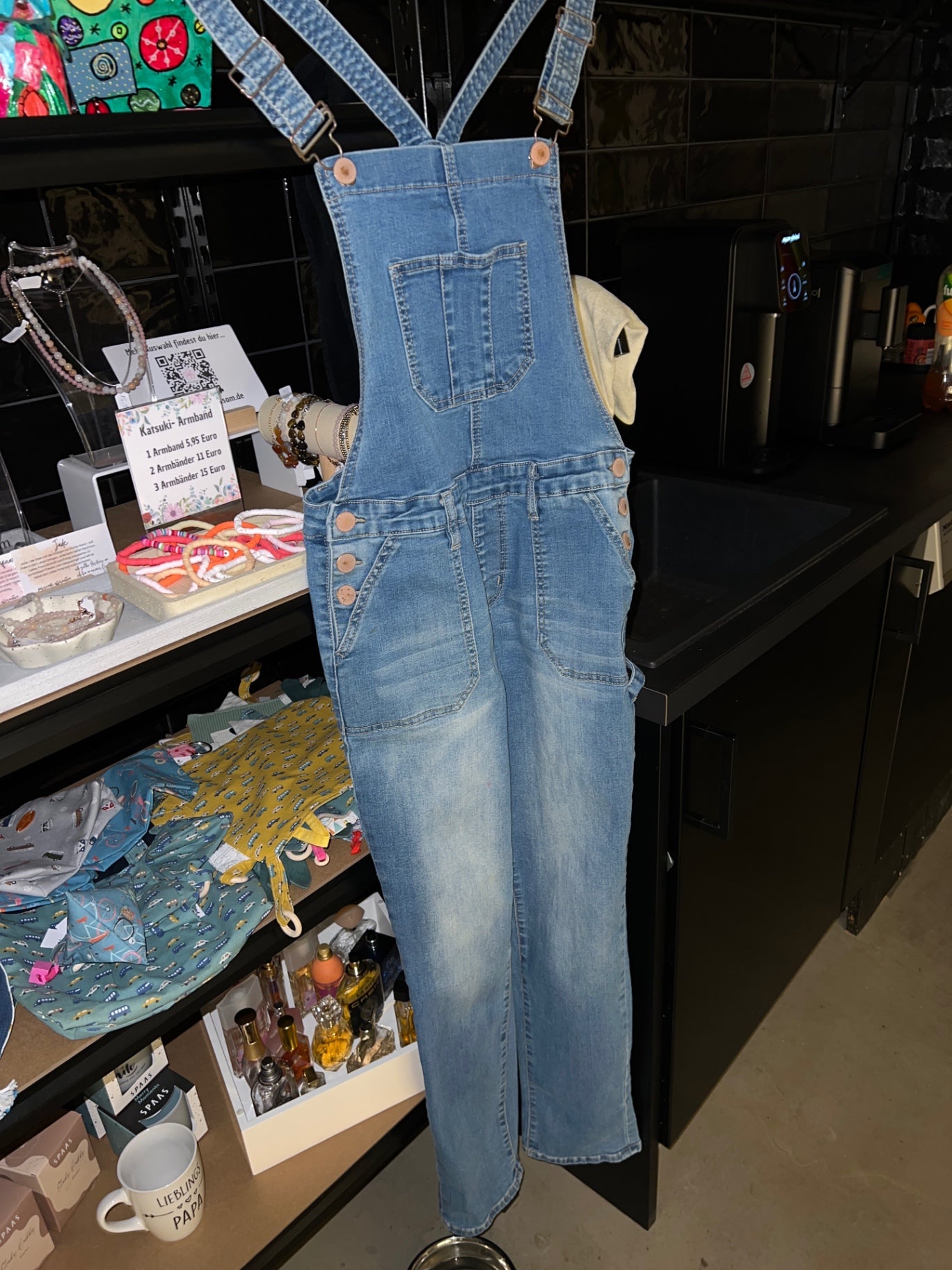 JMY Latzhose Blau Größe: S-M