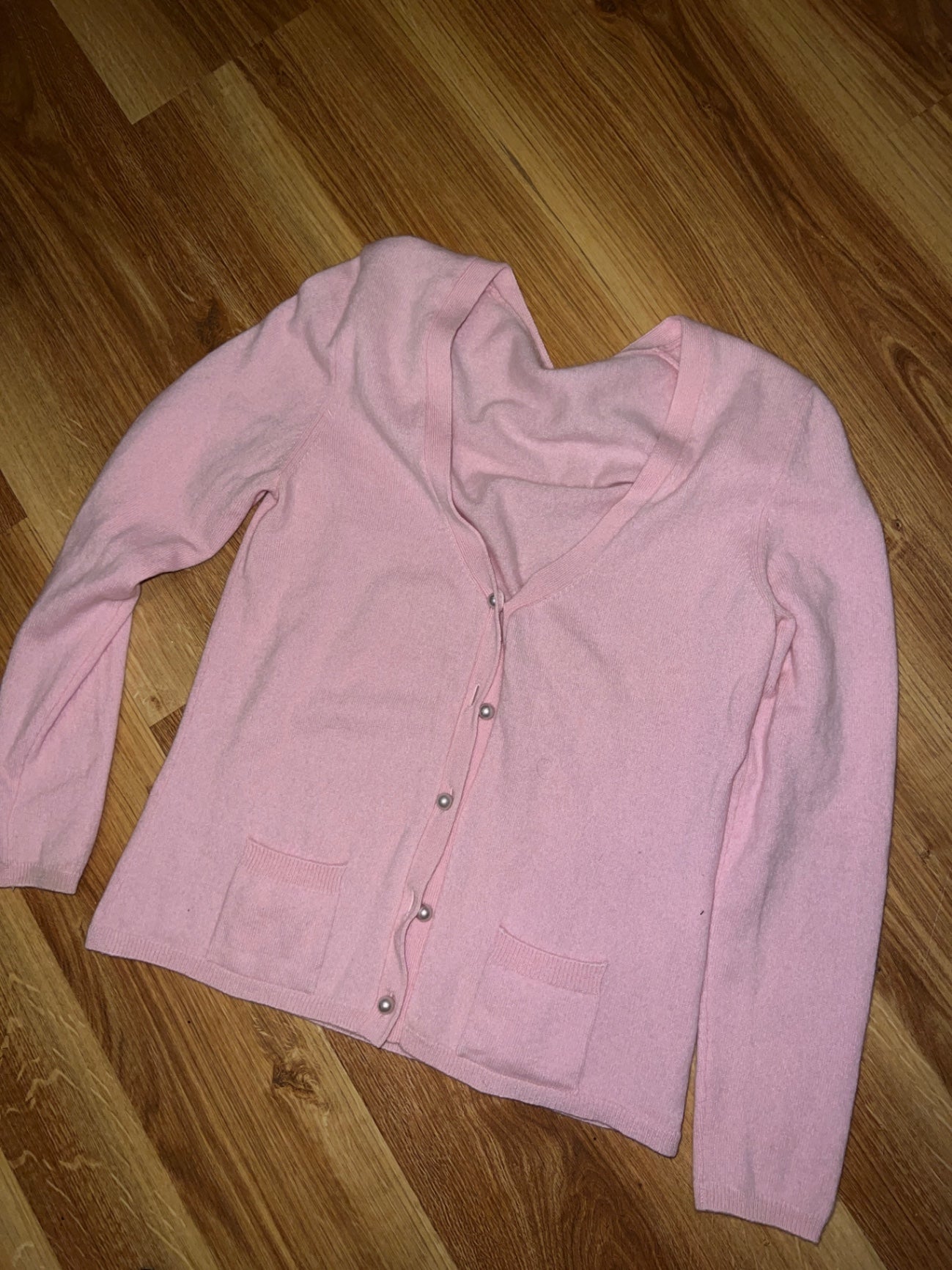 100% Cashmere Strickjacke Rosa Größe: M