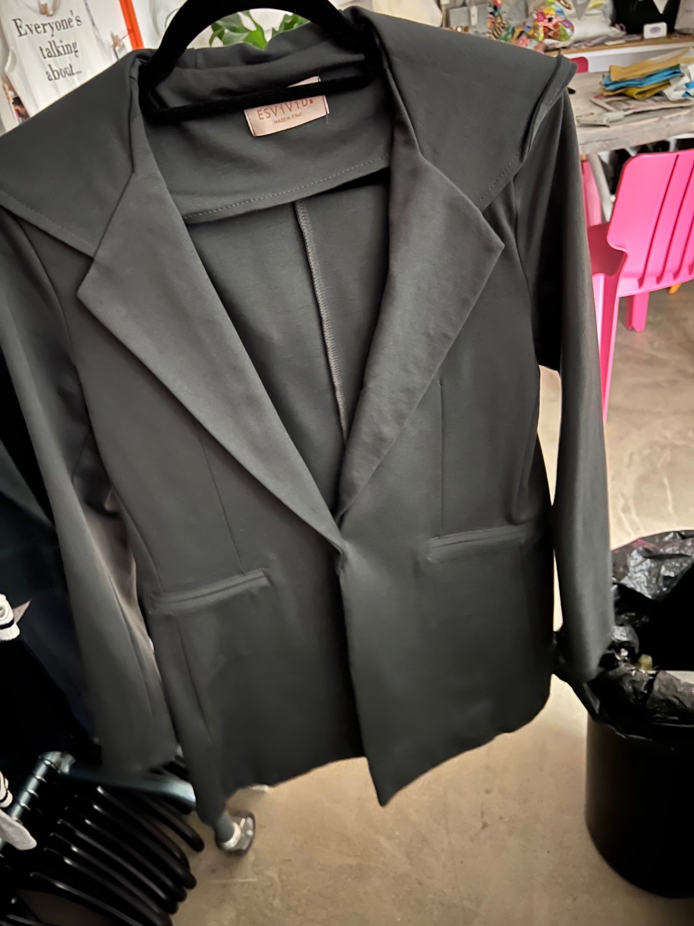 ESViViD Jacke / Blazer Dunkelgrau Größe: S