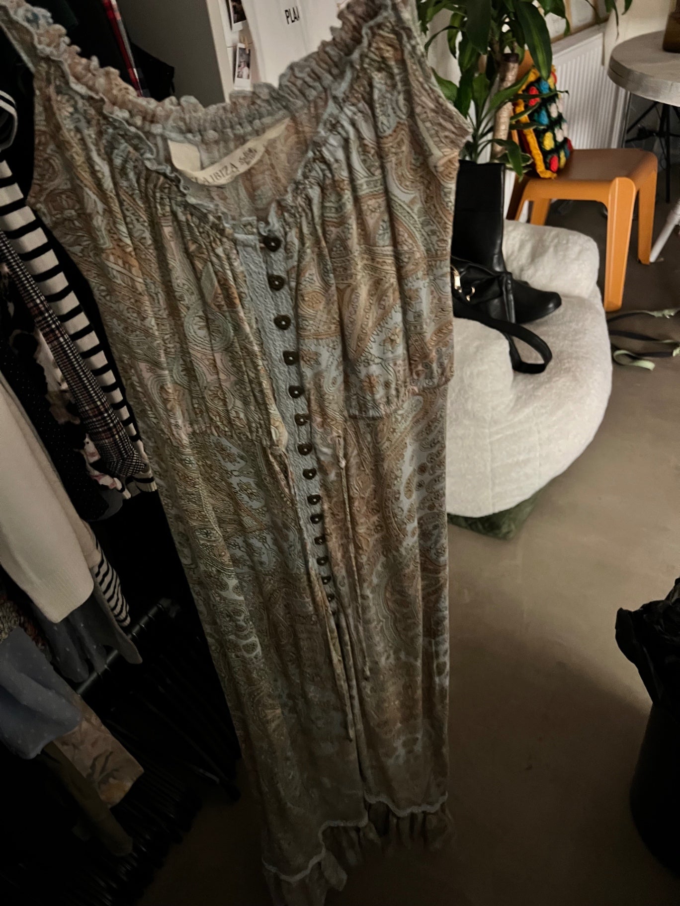 Isla Ibiza Maxikleid Mehrfarbig Größe: M