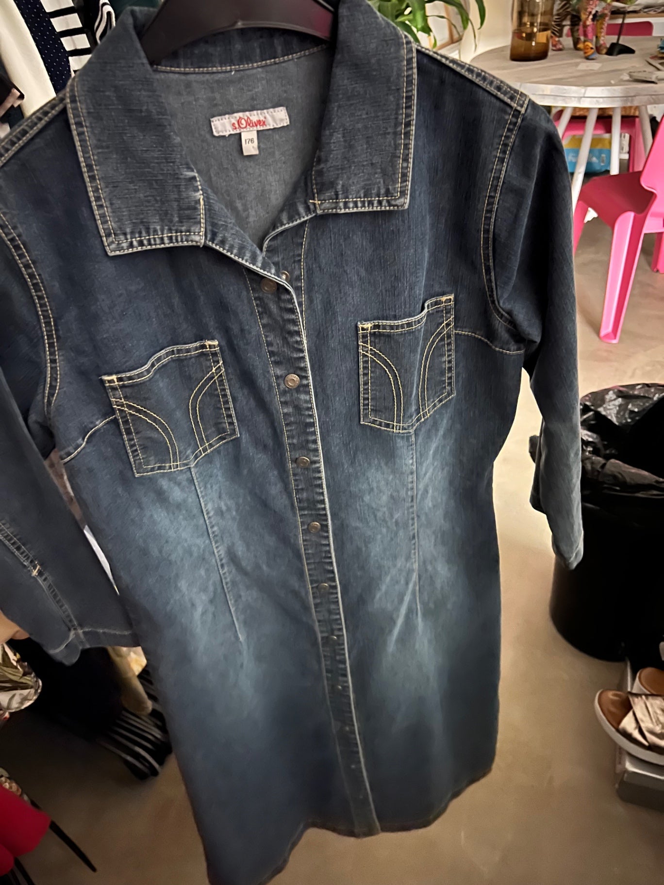 s.Oliver Jeanskleid Blau Größe: S