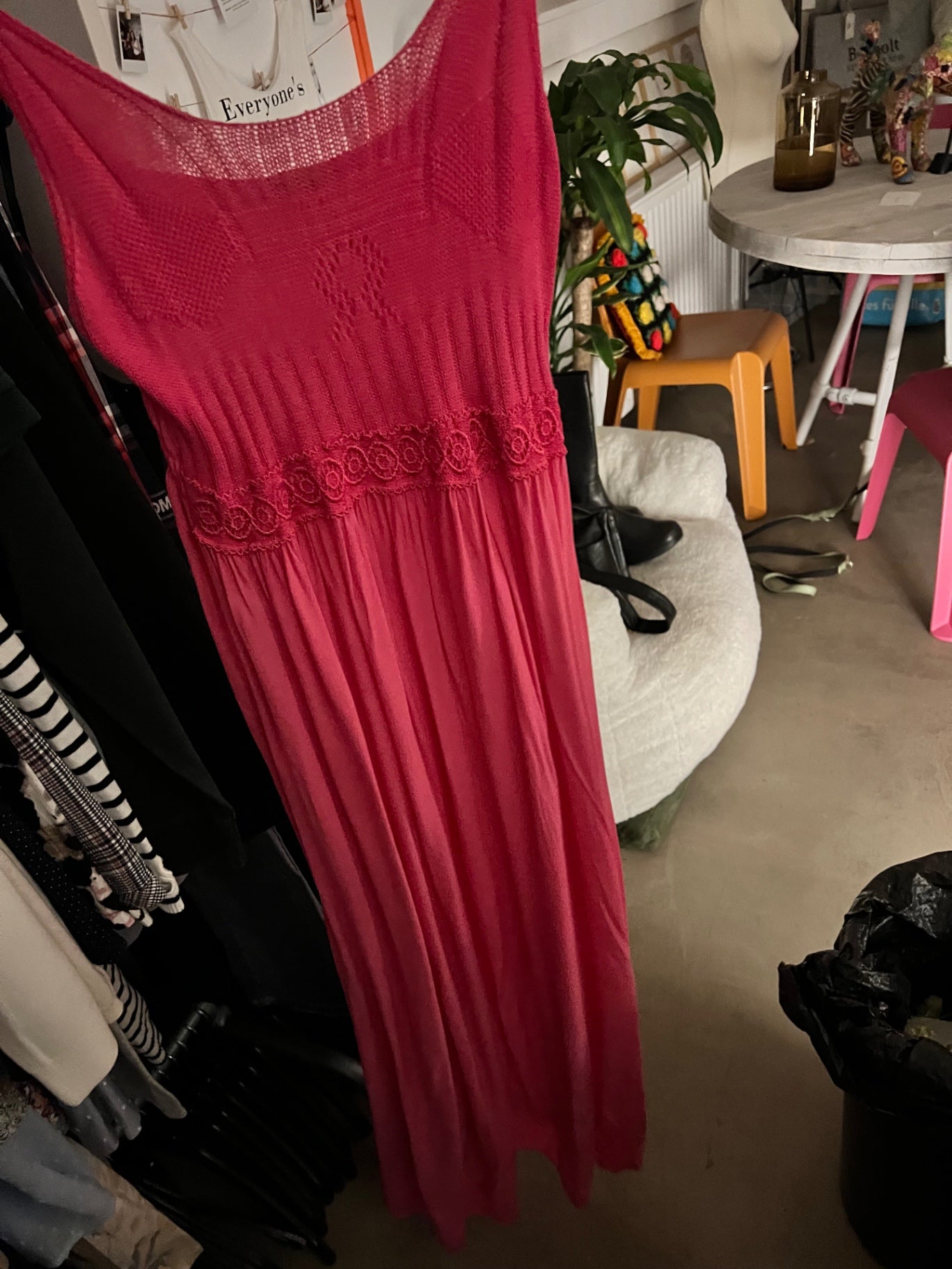 Zauberstern Maxikleid Pink Größe: M